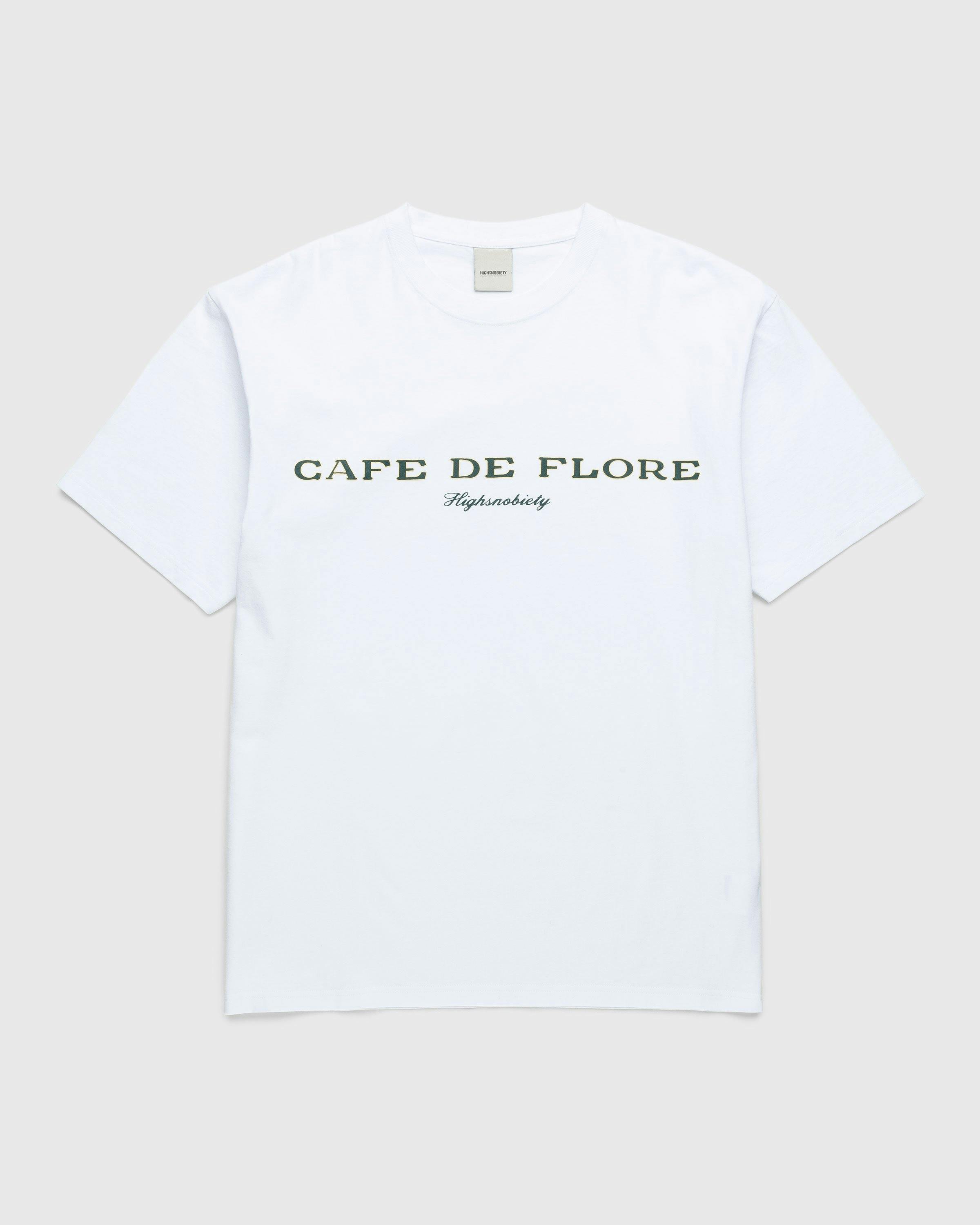 Café de Flore x Highsnobiety - Short Sleeve T-Shirt White - Clothing - White - Image 1