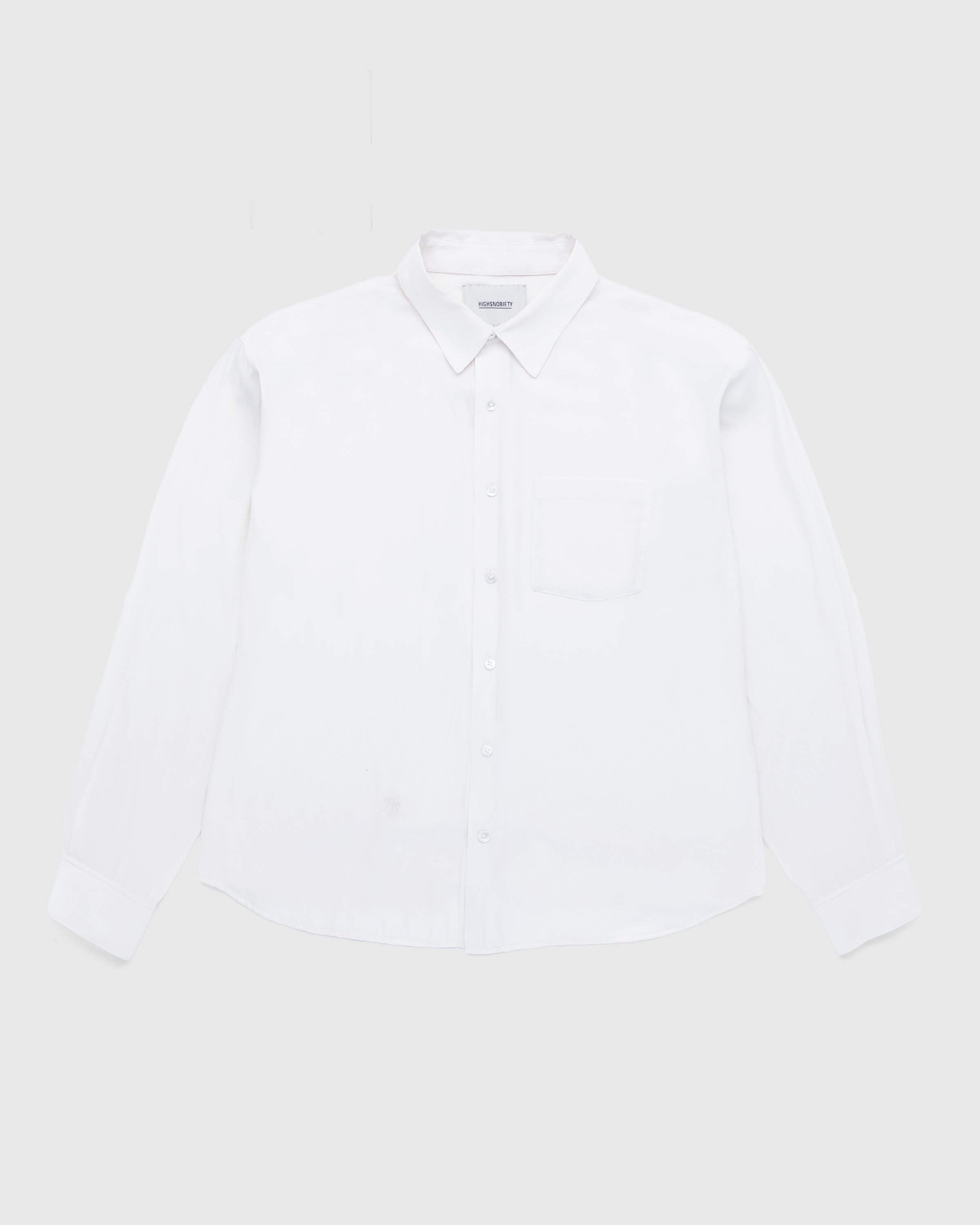 Highsnobiety - Lightweight Long-Sleeve Shirt White - Clothing - Grey - Image 1