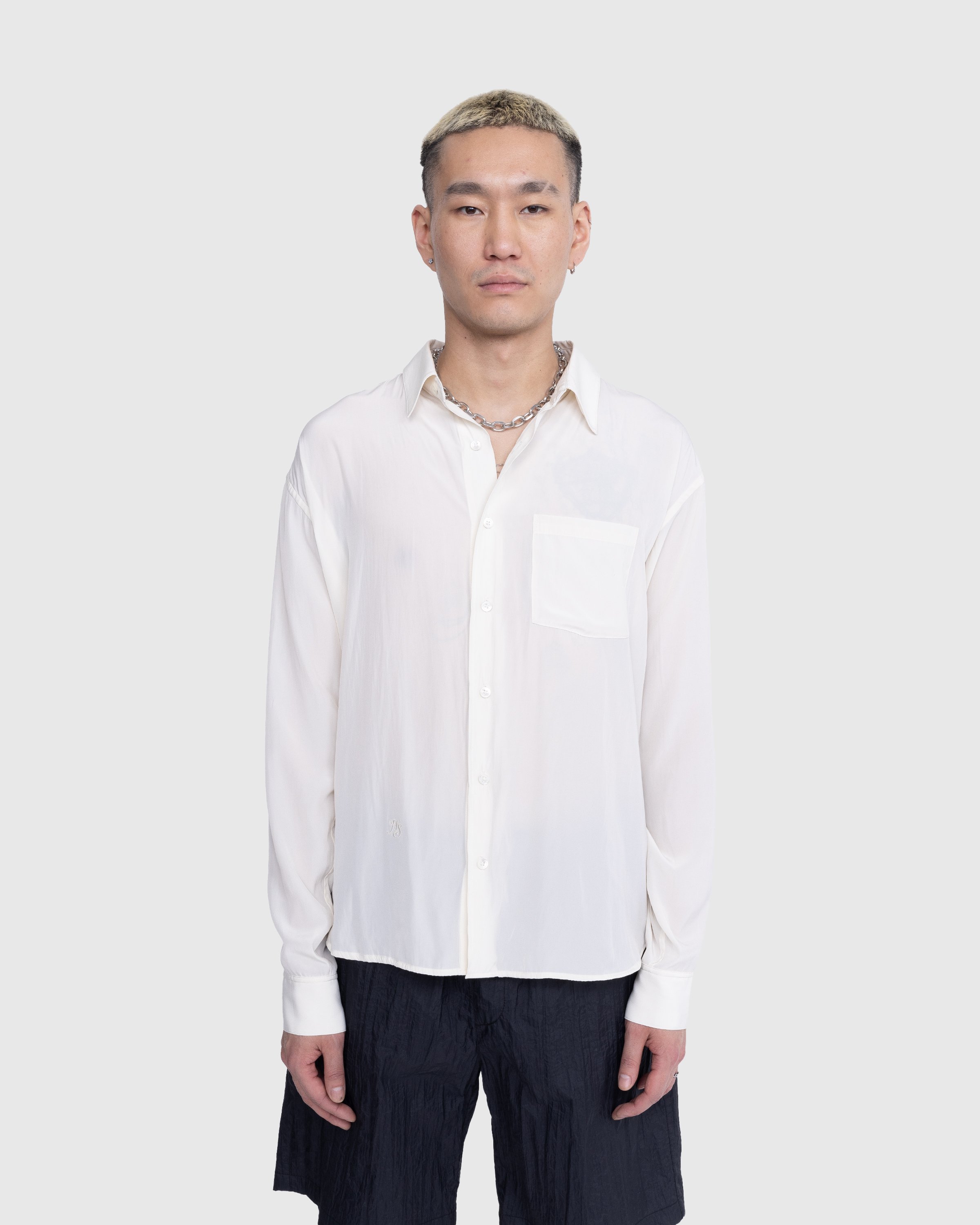 Highsnobiety - Lightweight Long-Sleeve Shirt White - Clothing - Grey - Image 2
