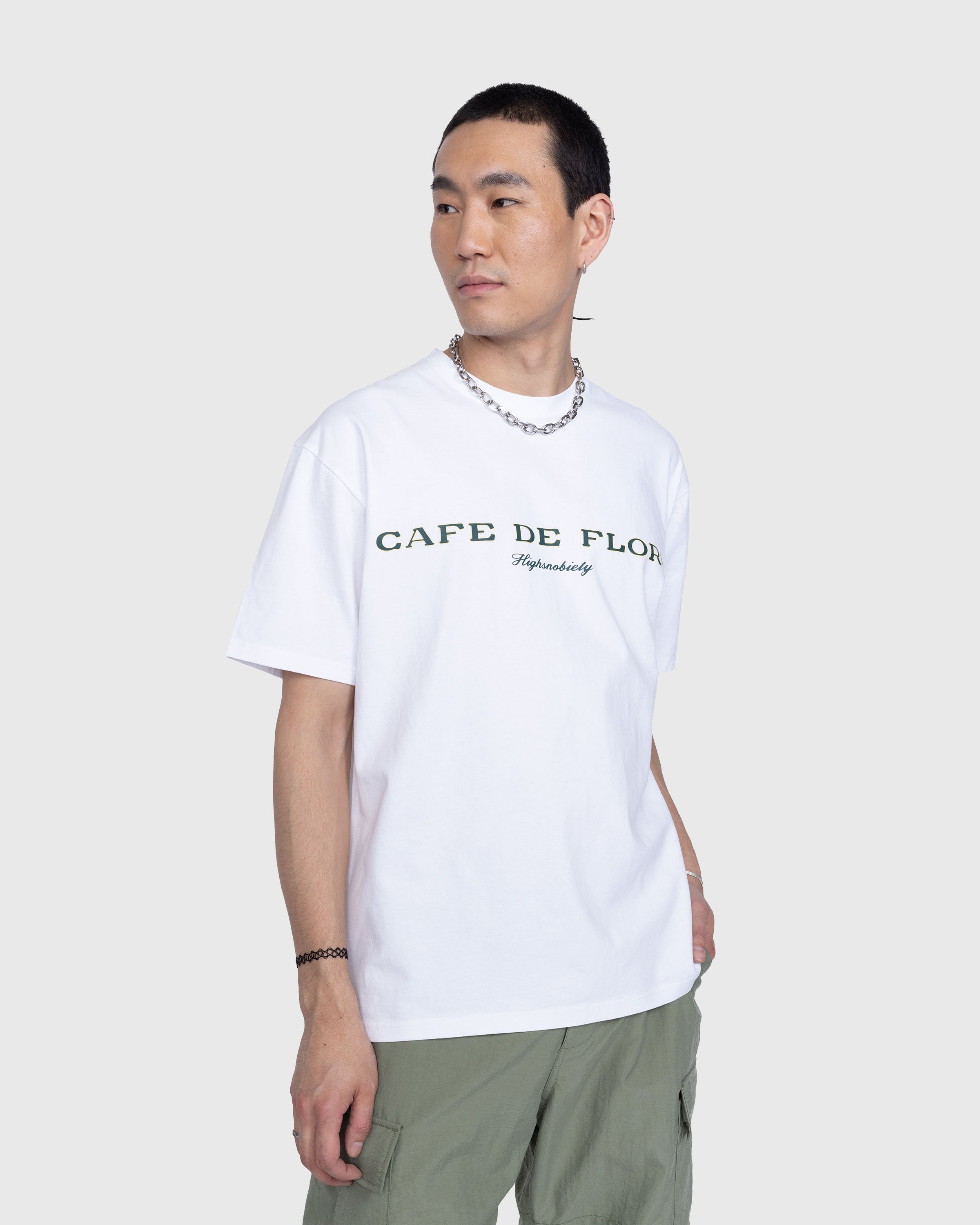 Café de Flore x Highsnobiety - Short Sleeve T-Shirt White - Clothing - White - Image 3