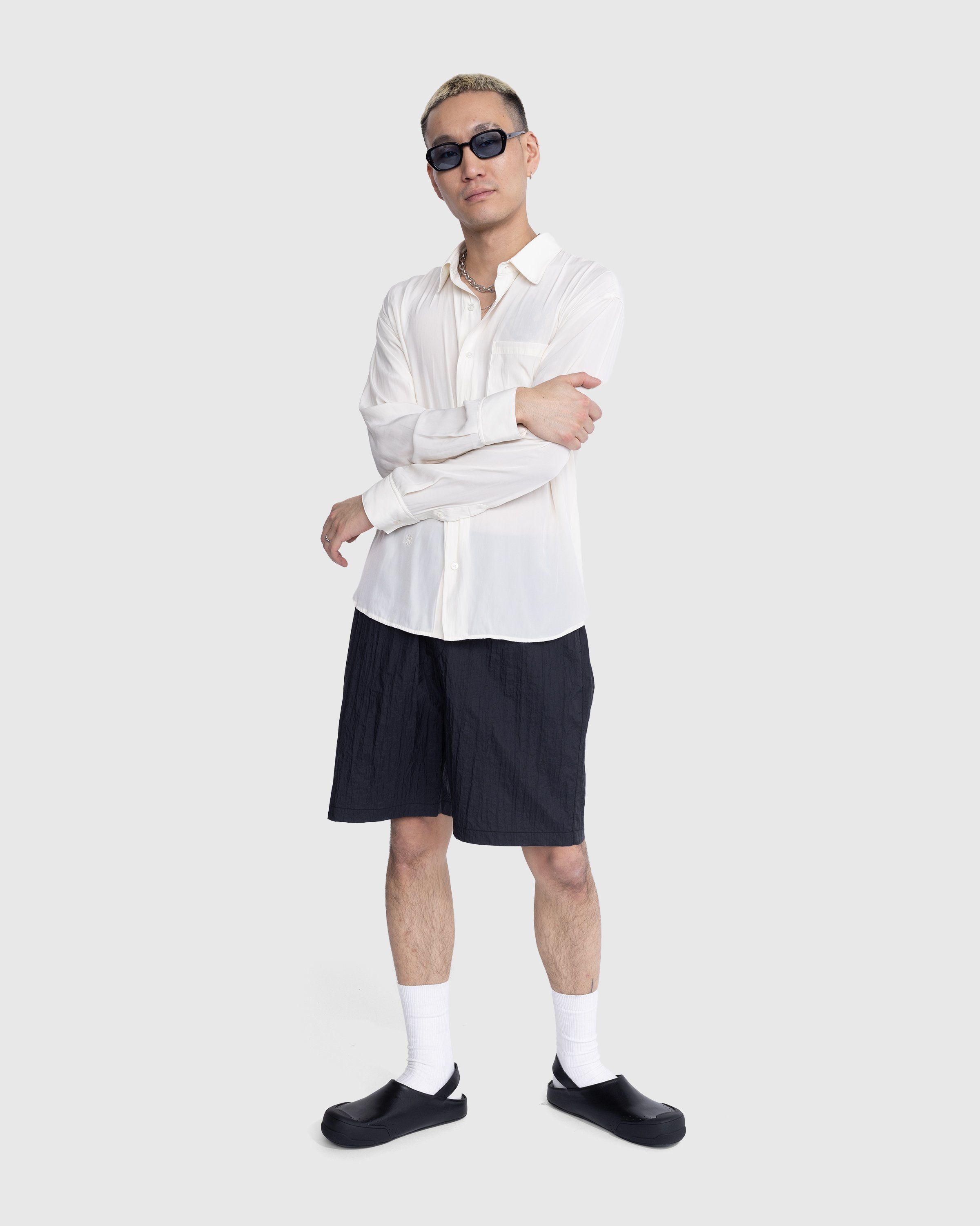 Highsnobiety - Lightweight Long-Sleeve Shirt White - Clothing - Grey - Image 5