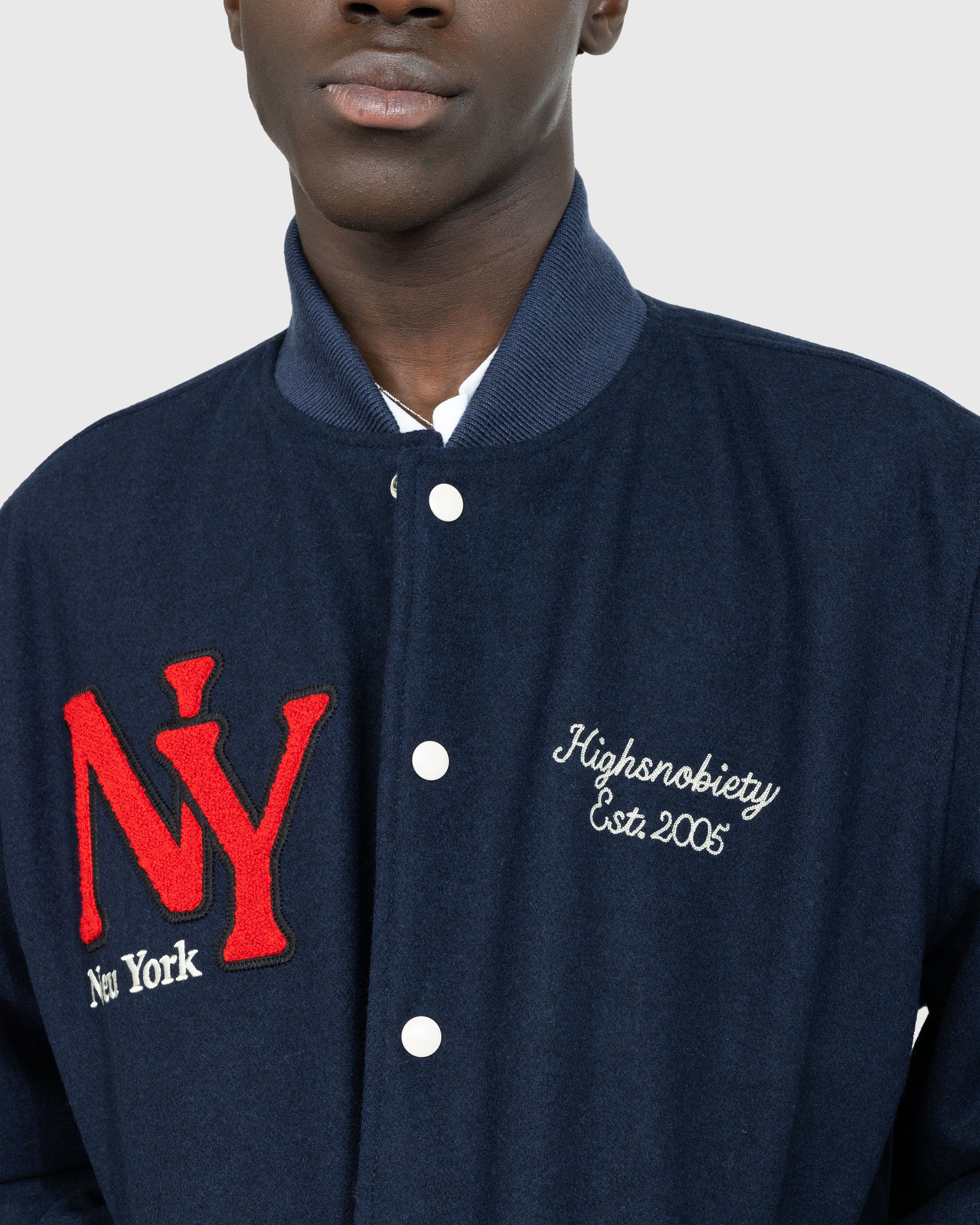 Highsnobiety - Neu York Varsity Jacket - Clothing - Blue - Image 5