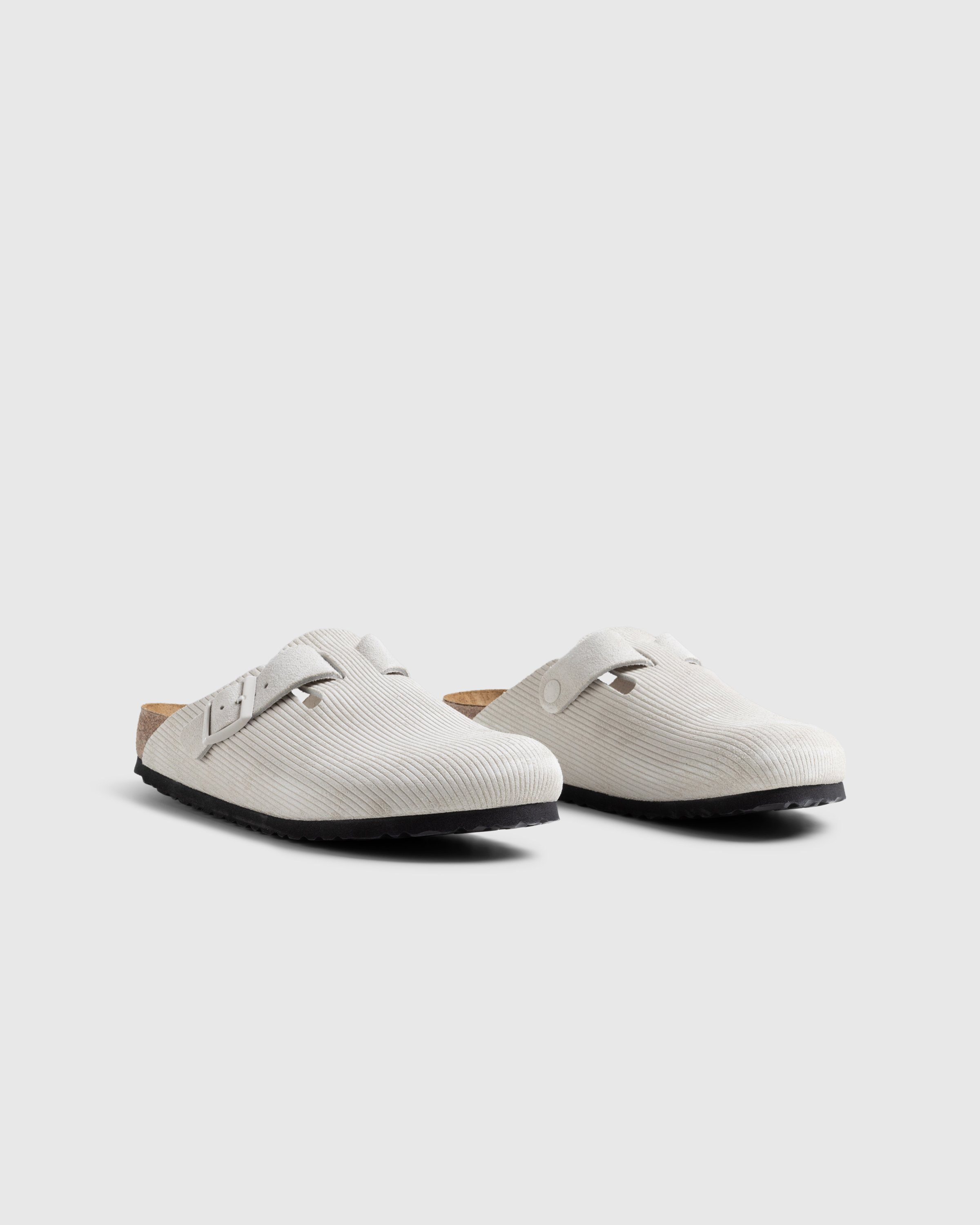 Birkenstock - Boston Suede Leather Corduroy Antique White - Footwear - White - Image 3