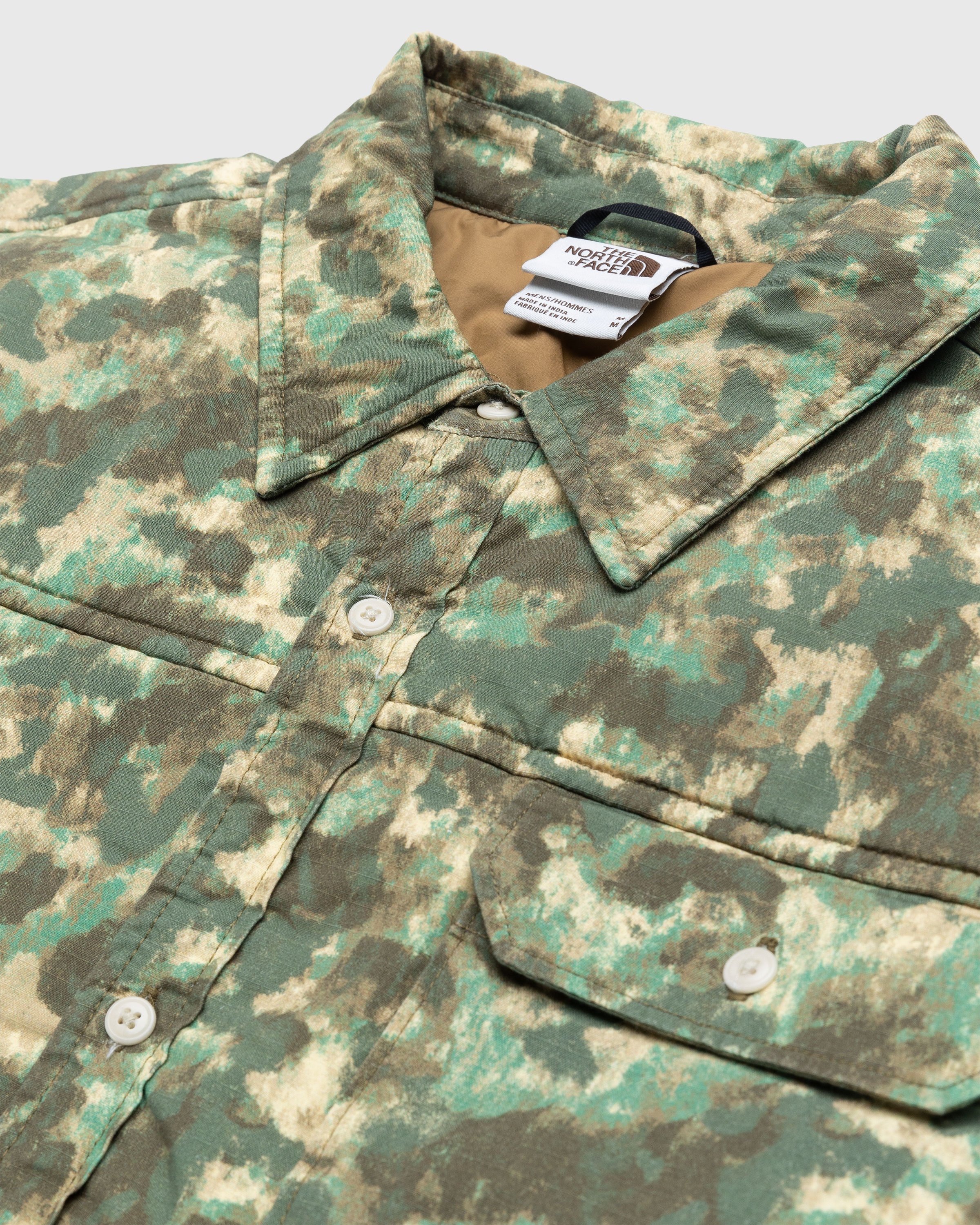 The North Face - M66 Stuffed Shirt Jacket Military Olive/Stippled Camo Print - Clothing - Green - Image 5