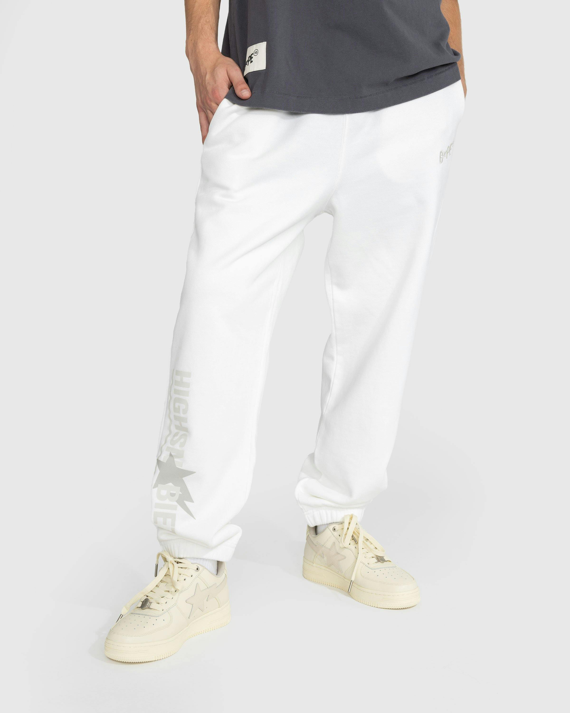 BAPE x Highsnobiety - Heavy Washed Sweat Pants Ivory - Clothing - Beige - Image 3