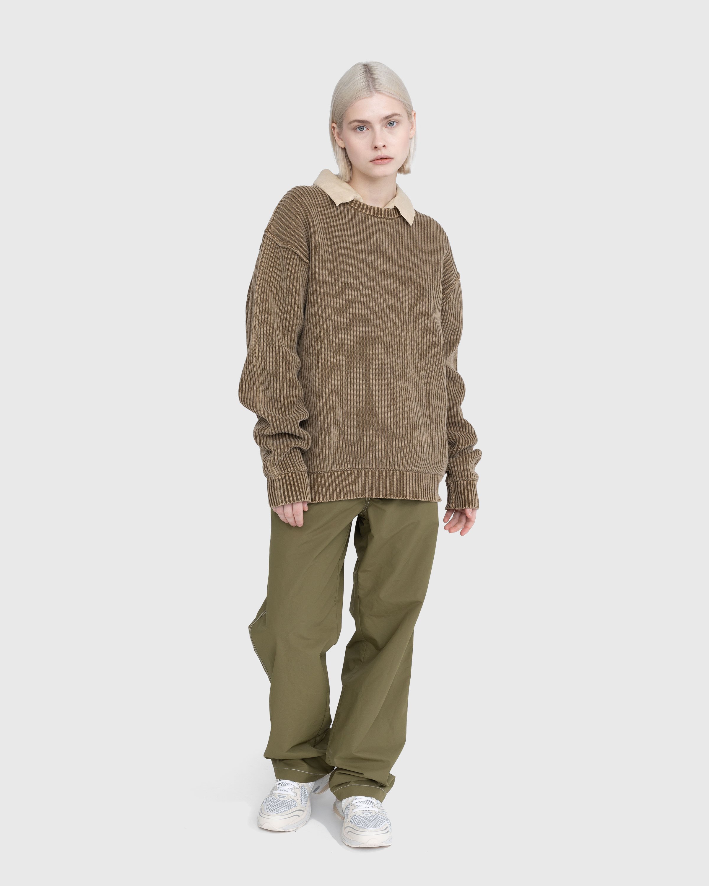 Highsnobiety - Pigment Dyed Loose Knit Sweater Brown - Clothing - Brown - Image 10
