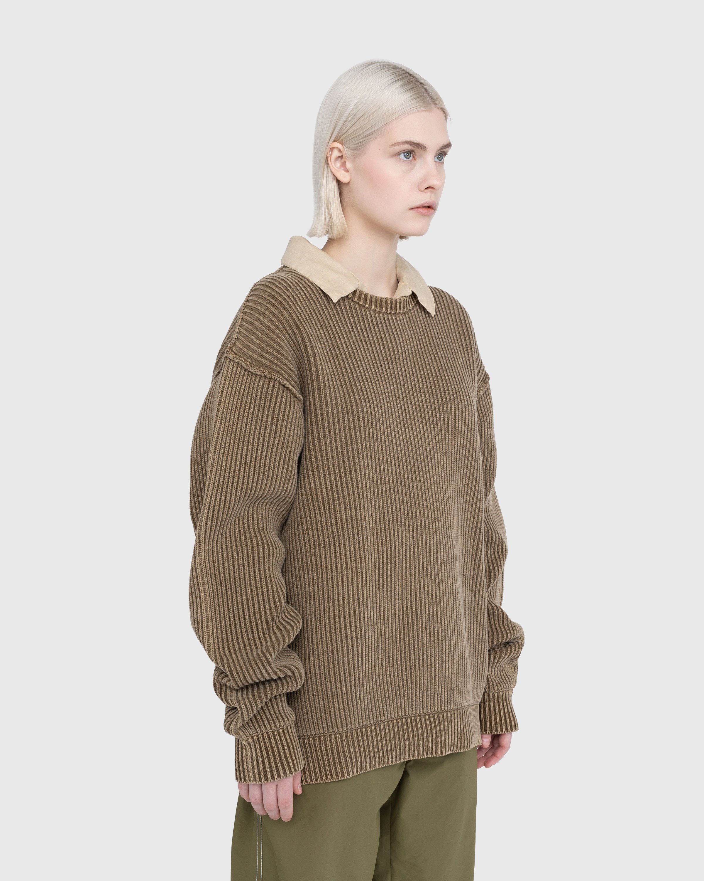Highsnobiety - Pigment Dyed Loose Knit Sweater Brown - Clothing - Brown - Image 8