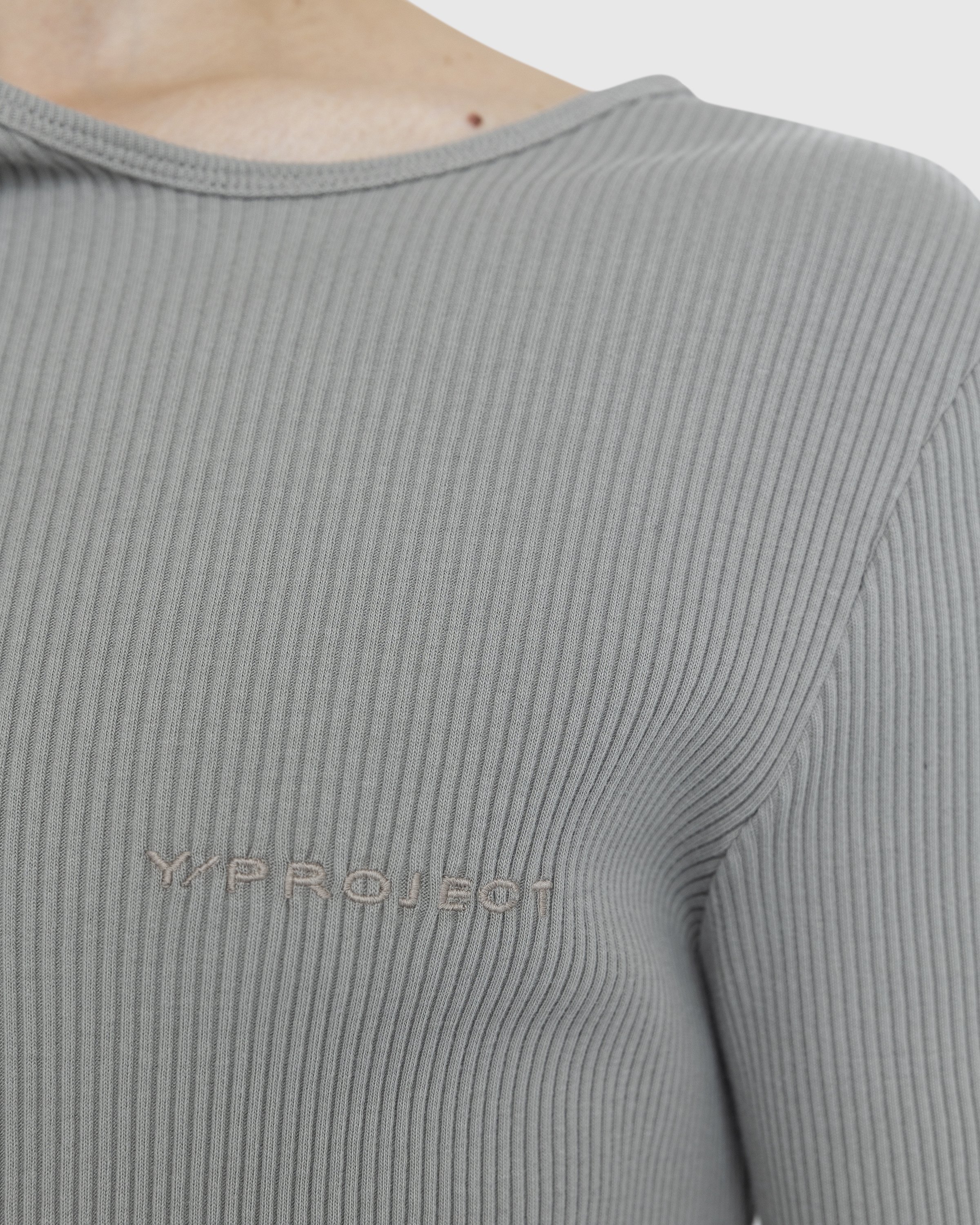 Y/Project - Classic Double Collar T-Shirt Taupe - Clothing - Grey - Image 7