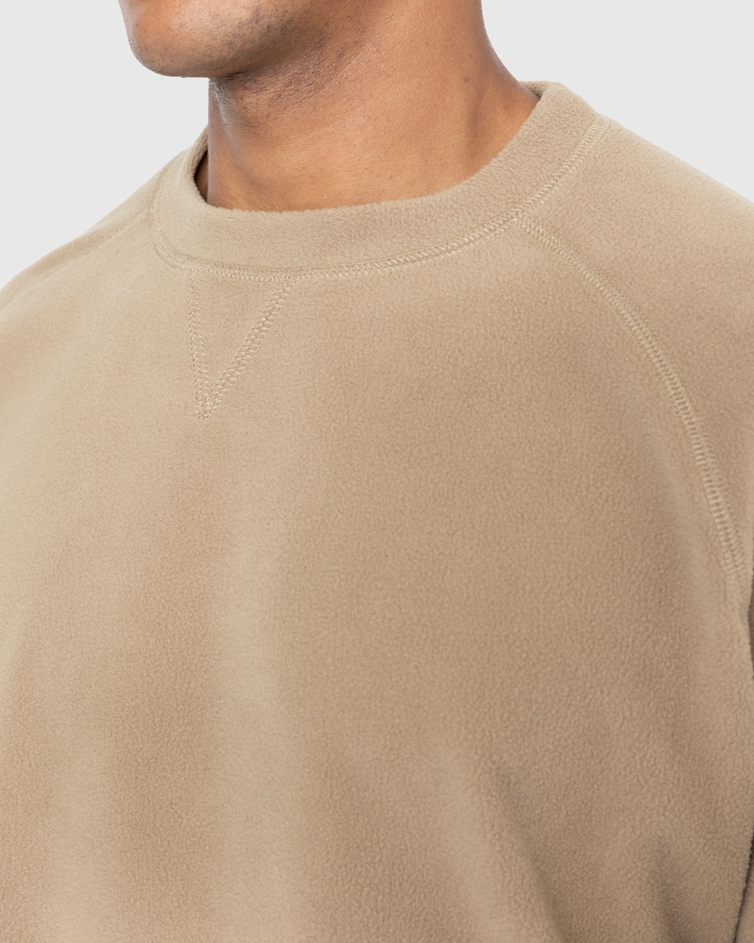 Highsnobiety - Polar Fleece Raglan Sweater Beige - Clothing - Beige - Image 5