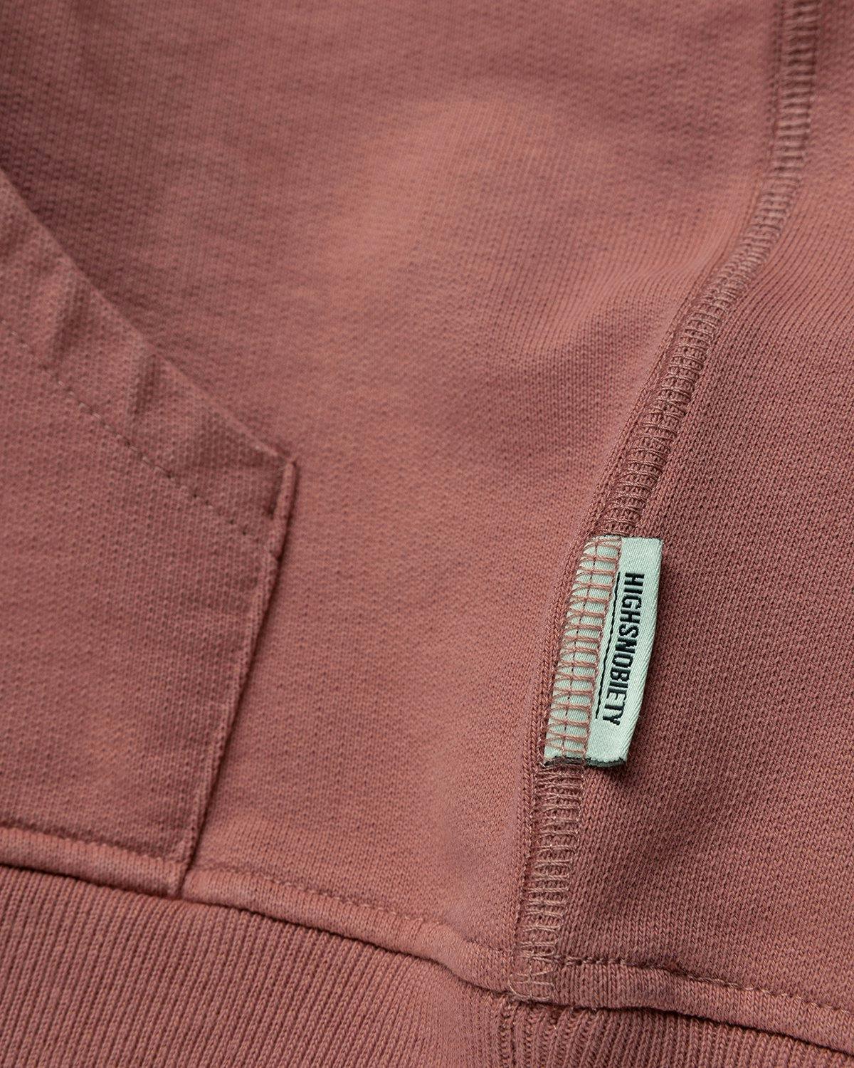 Highsnobiety - Logo Hoodie Mauve - Clothing - Pink - Image 4