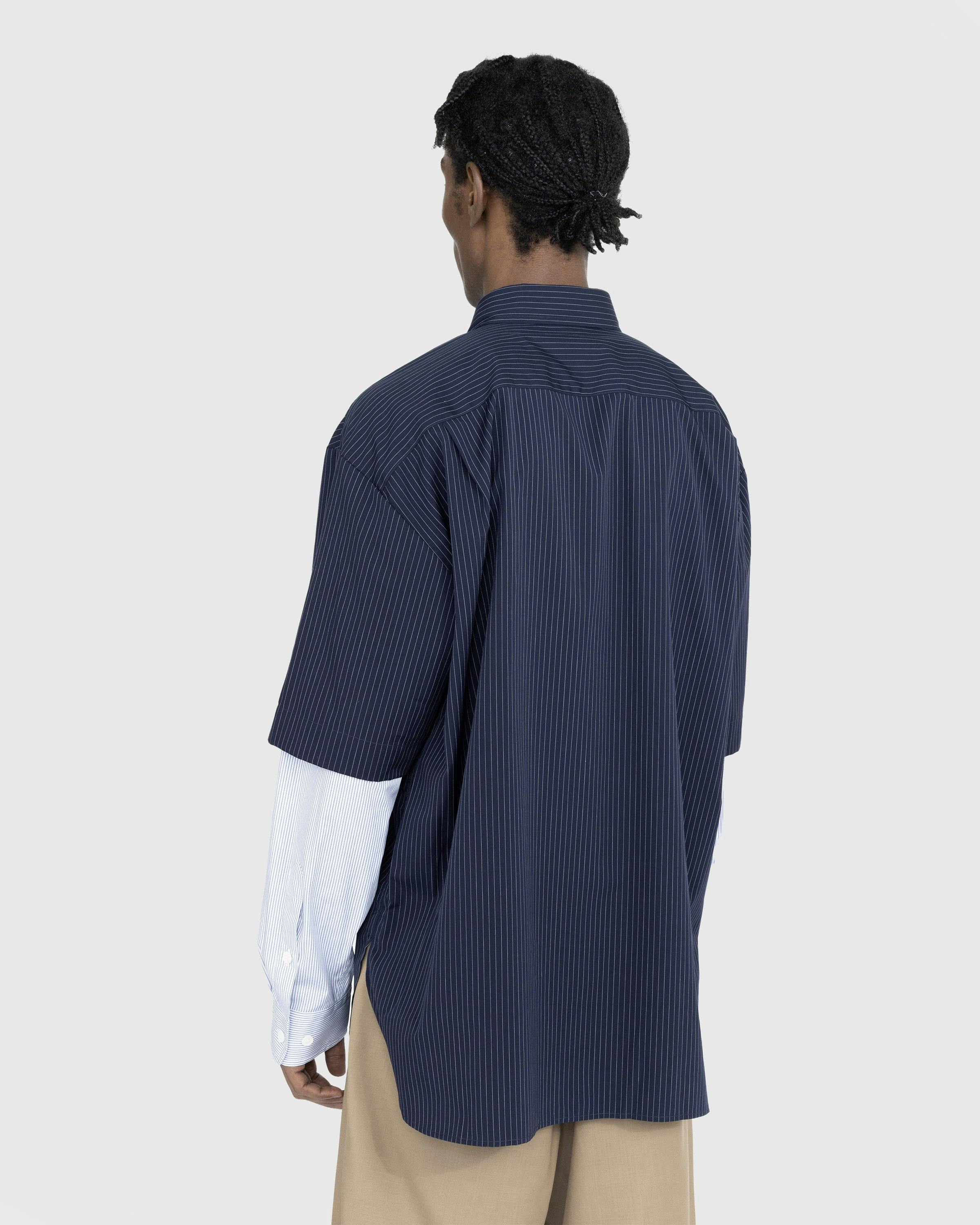 Dries van Noten - Carle Double Sleeve Shirt Navy - Clothing - Blue - Image 3