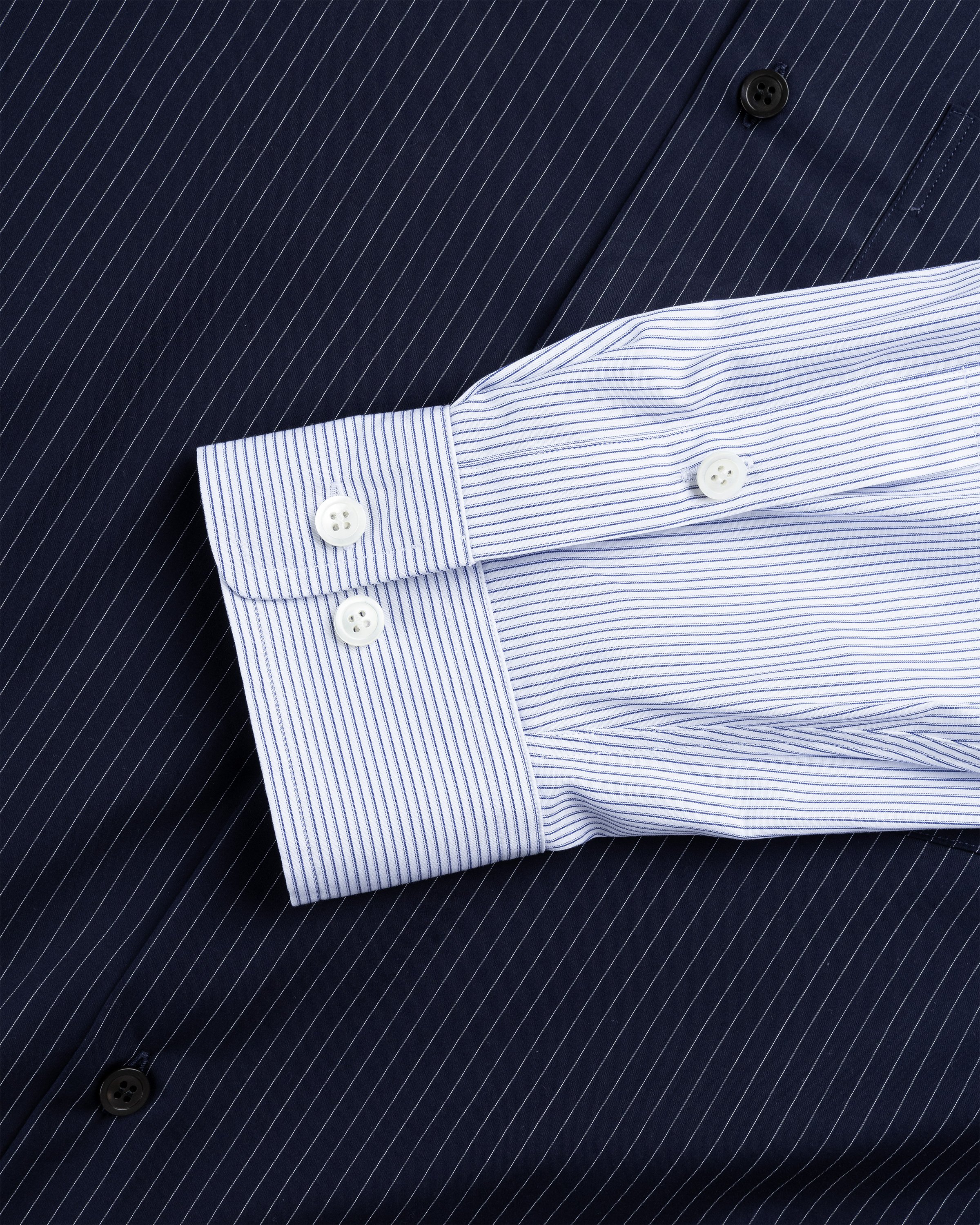 Dries van Noten - Carle Double Sleeve Shirt Navy - Clothing - Blue - Image 6