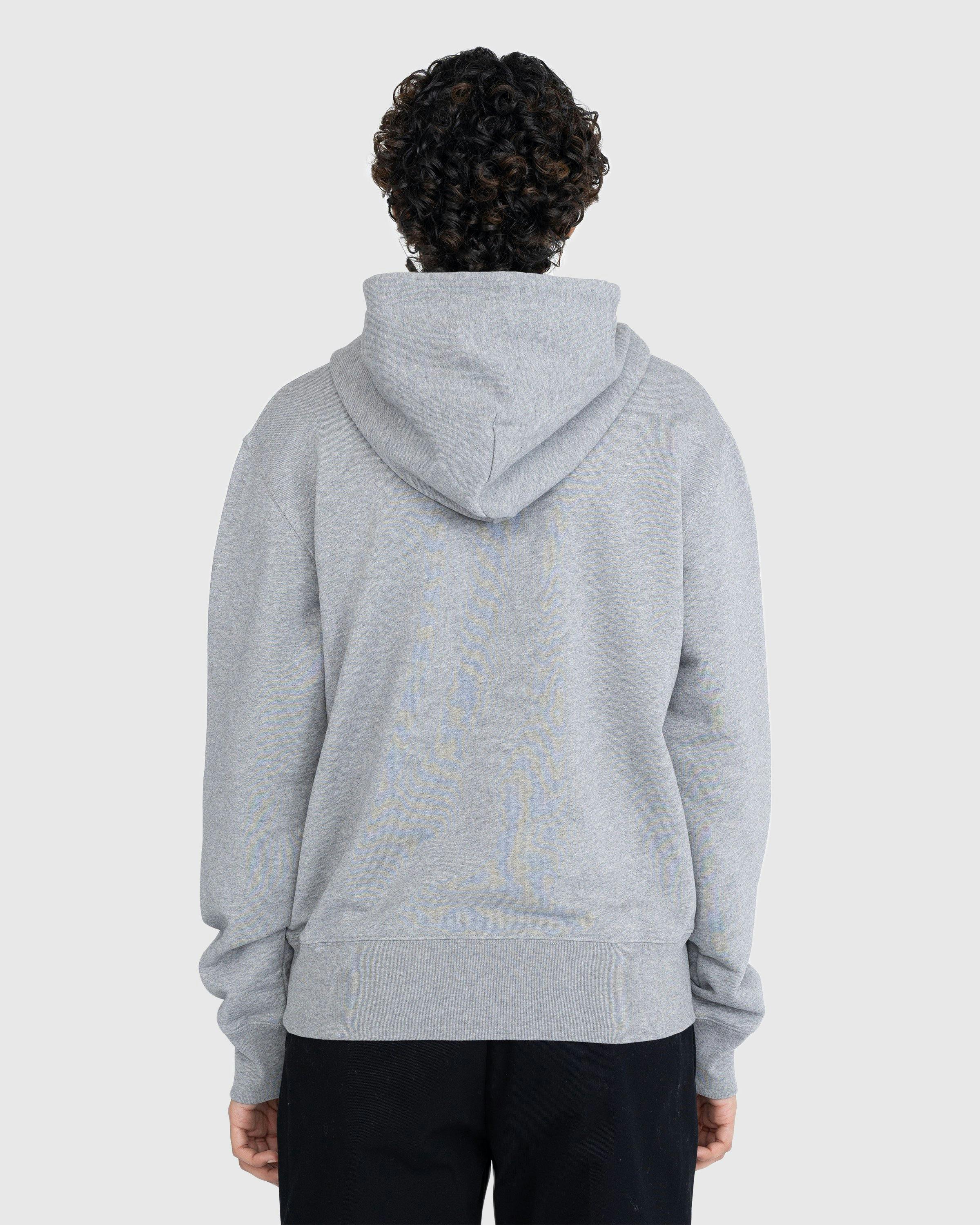 Acne Studios - Face Logo Hoodie Grey - Clothing - Grey - Image 4