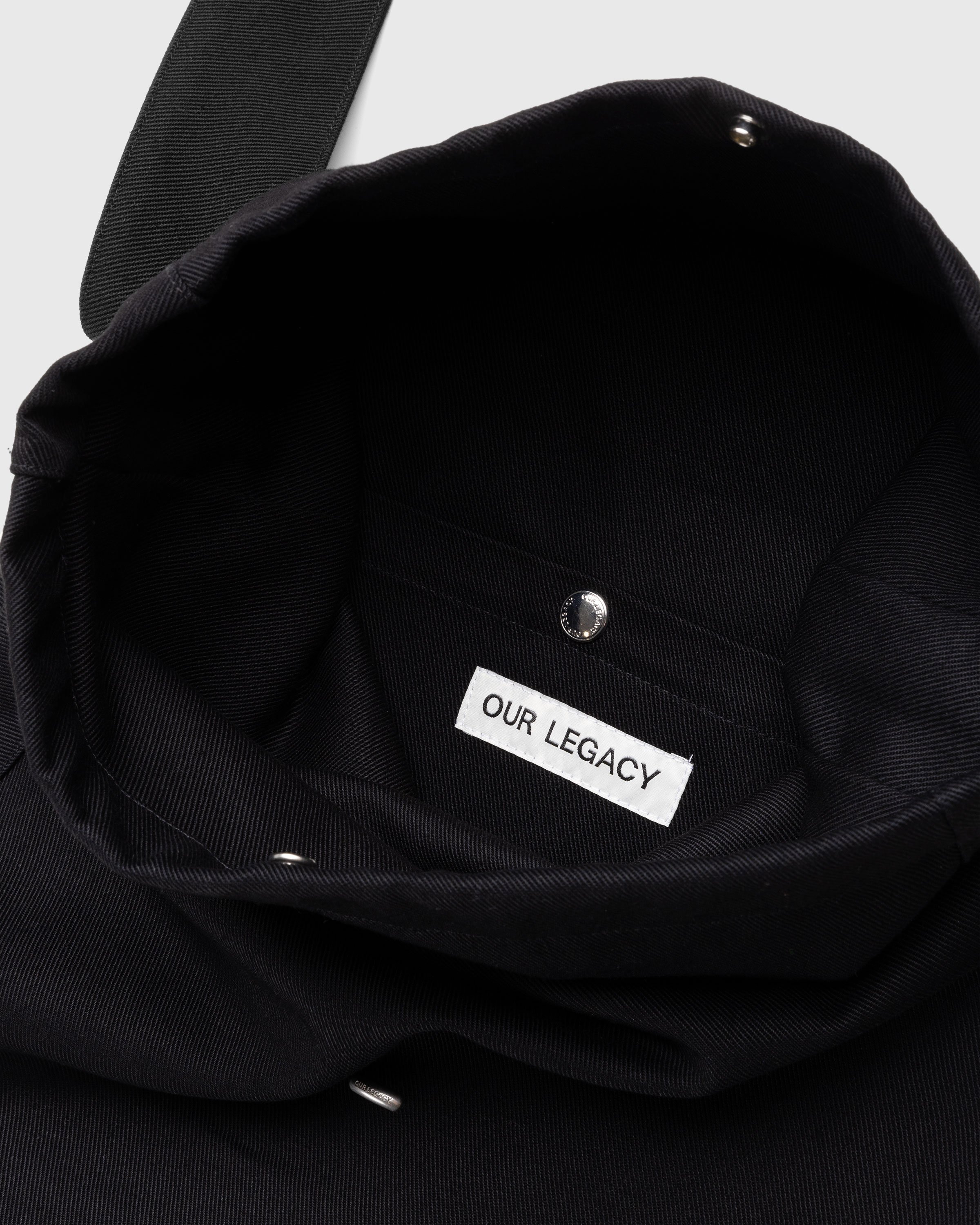 Our Legacy - Sling Bag Washed Black Denim - Accessories - Black - Image 3