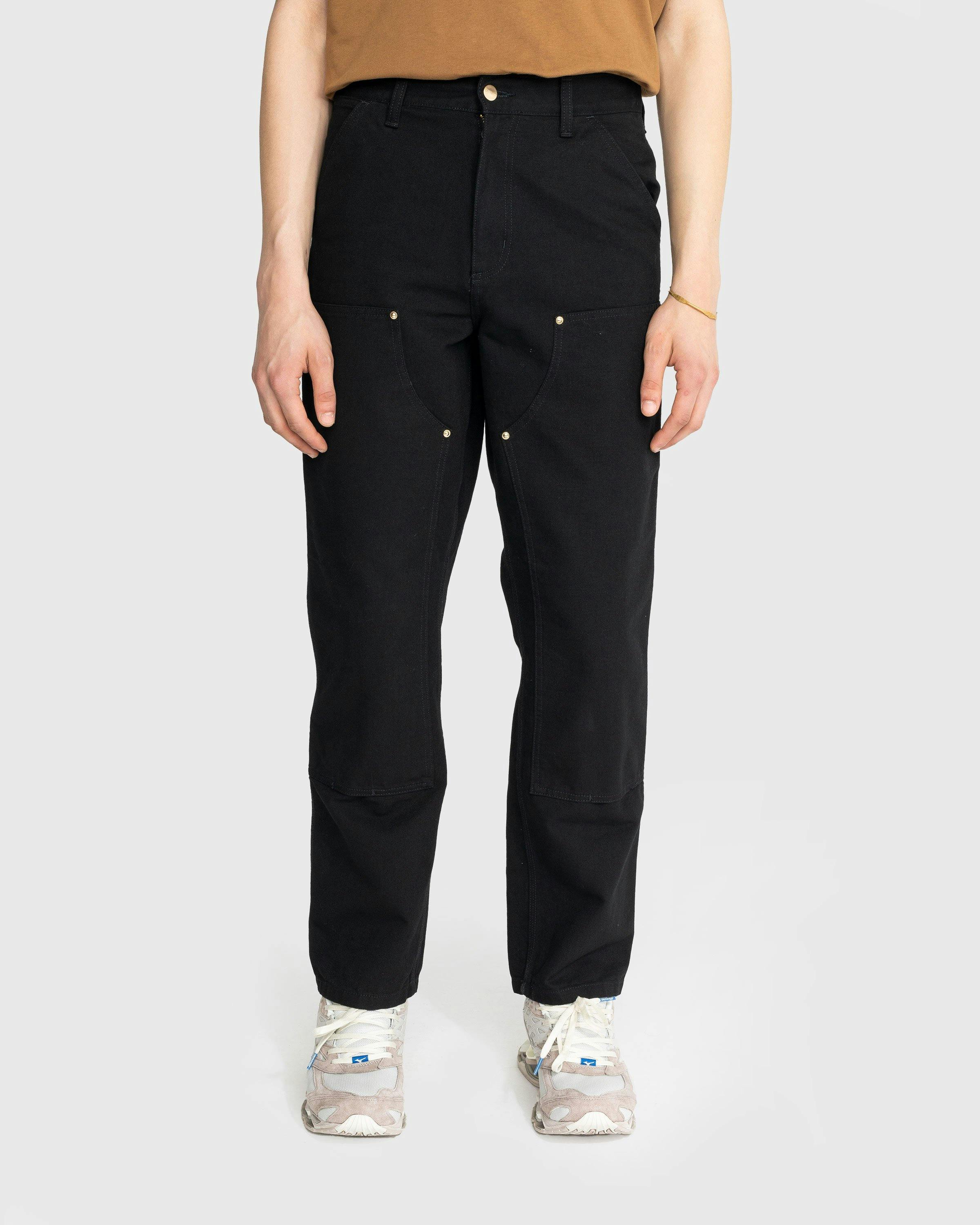 Carhartt WIP - Double Knee Pant Black Rinsed - Clothing - Black - Image 2