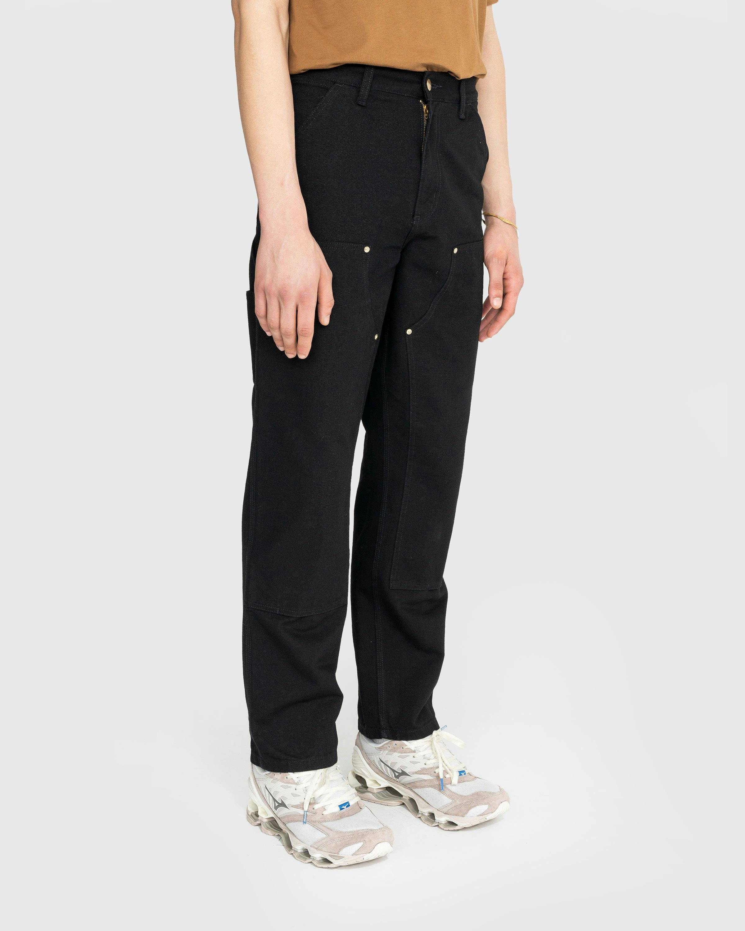 Carhartt WIP - Double Knee Pant Black Rinsed - Clothing - Black - Image 3