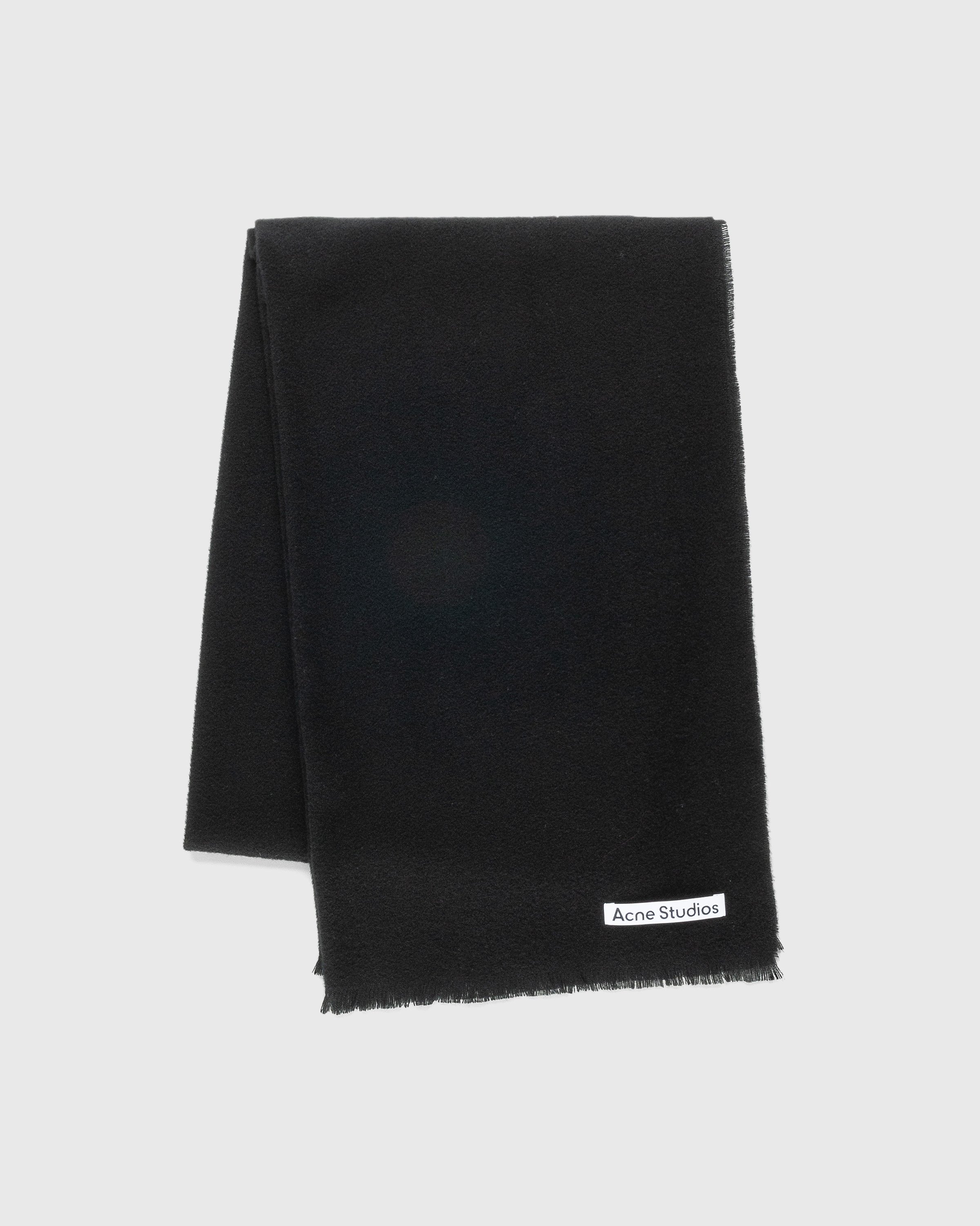 Acne Studios - Oversized Wool Scarf Black - Accessories - Black - Image 2