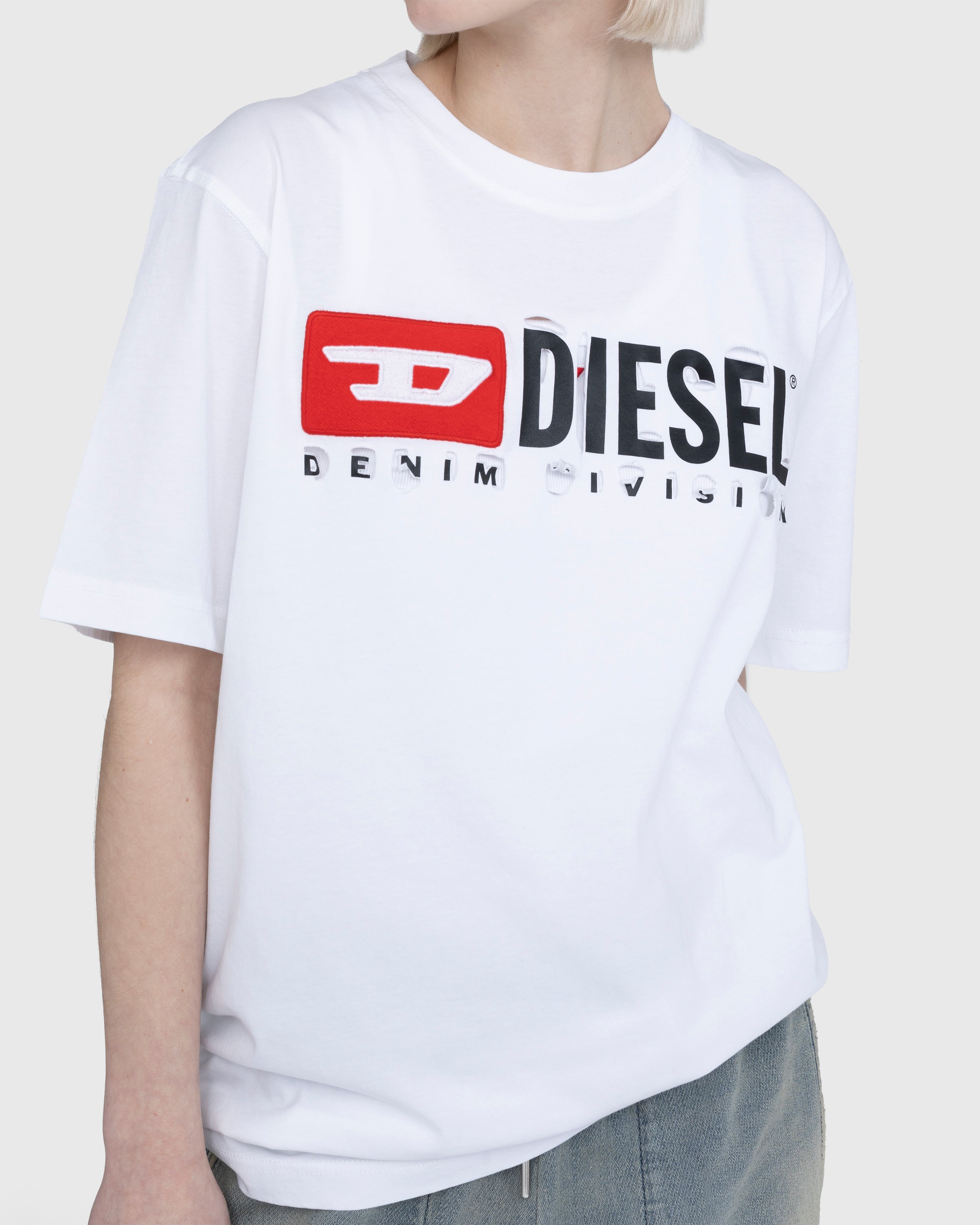 Diesel - Denim Division T-Shirt White - Clothing - Blue - Image 5