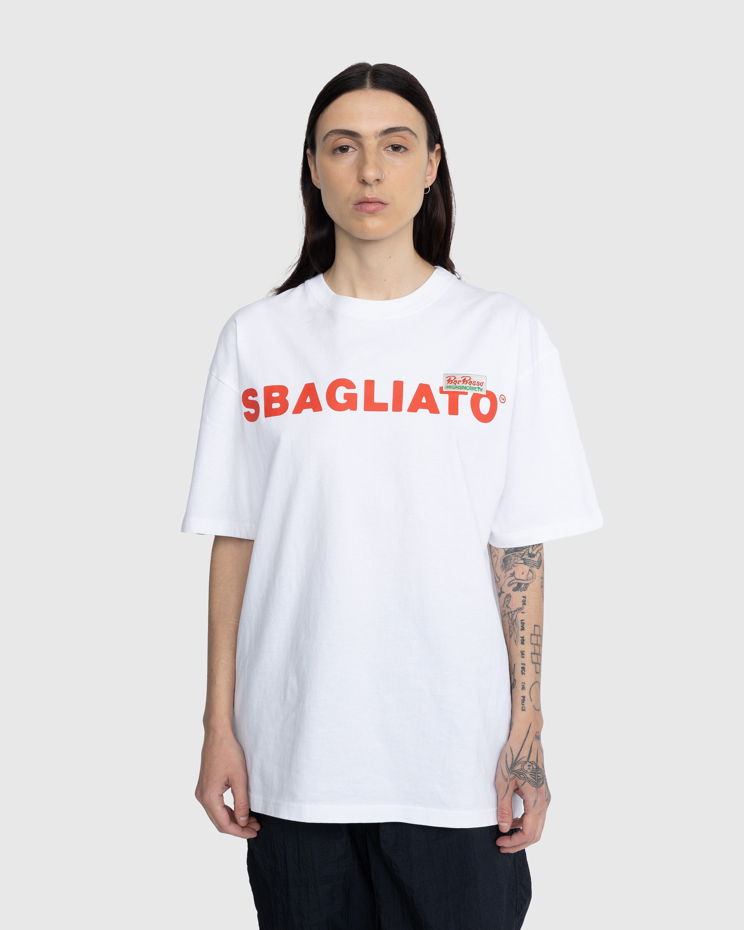 Bar Basso x Highsnobiety - Sbagliato T-Shirt White - Clothing - White - Image 5