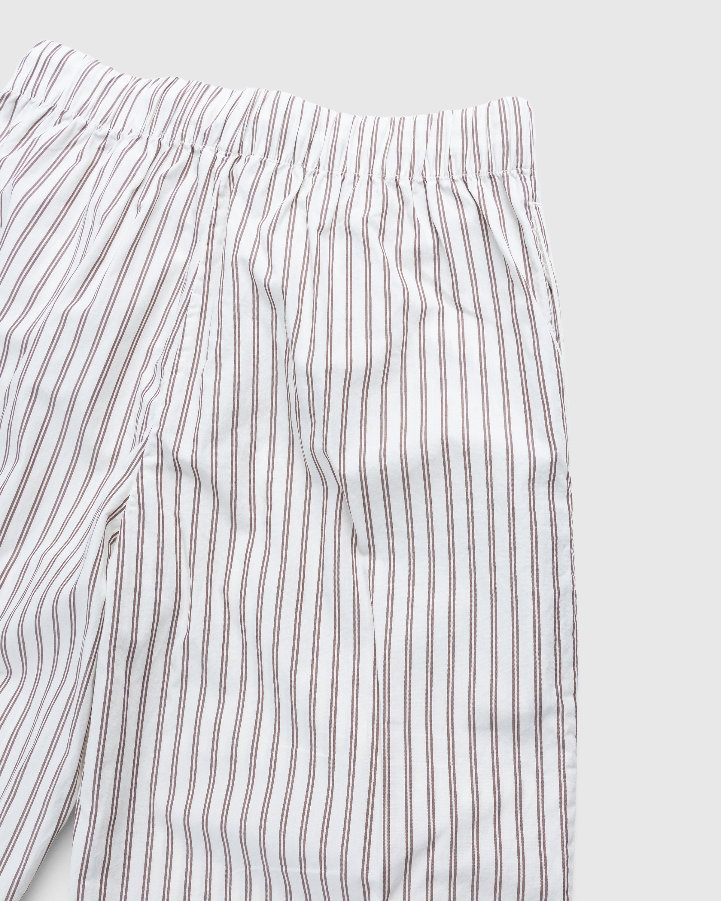 Tekla - Cotton Poplin Pyjamas Pants Hopper Stripes - Clothing - Beige - Image 4