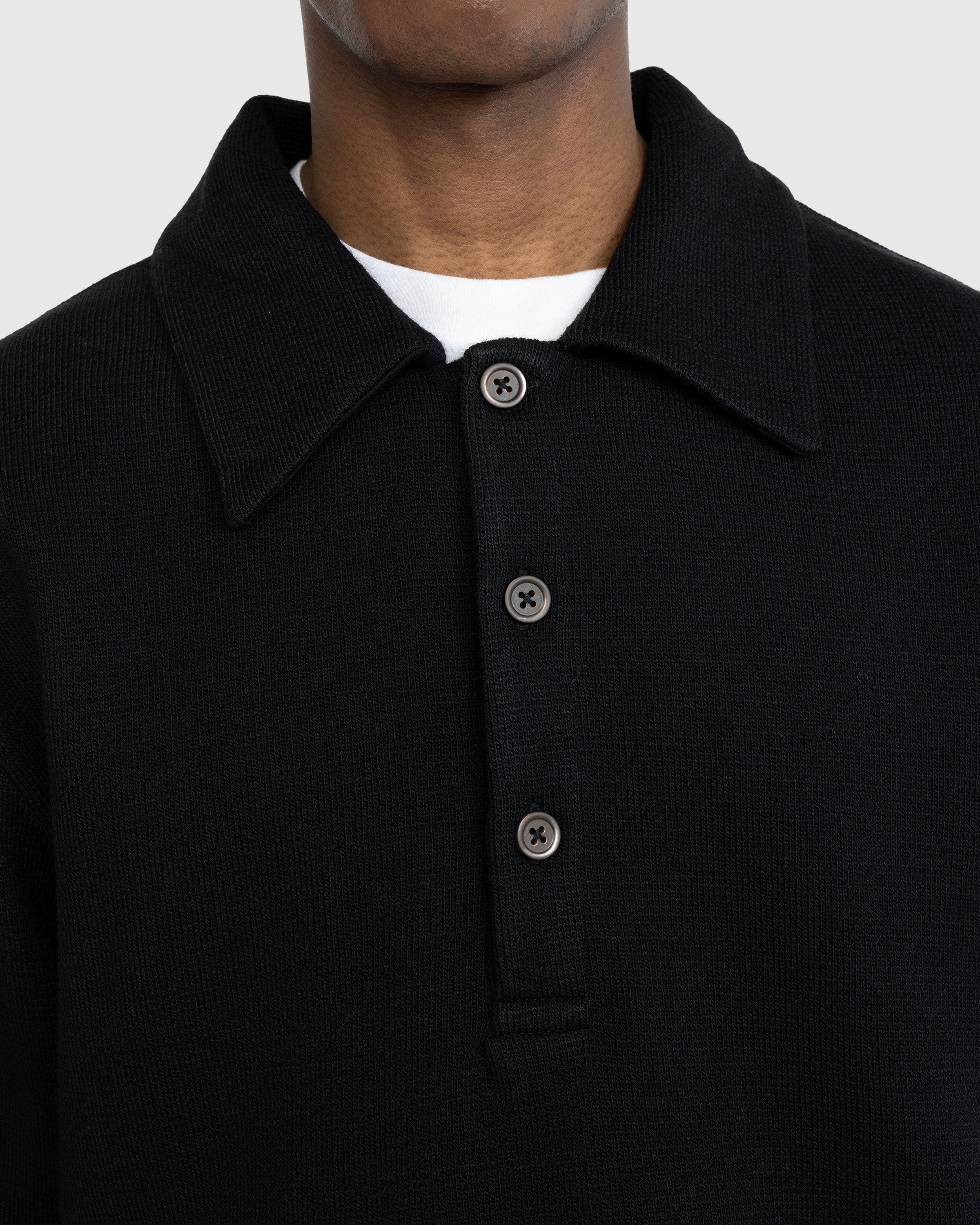 Our Legacy - Ile Piquet Black Pseudo Knit - Clothing - Black - Image 6