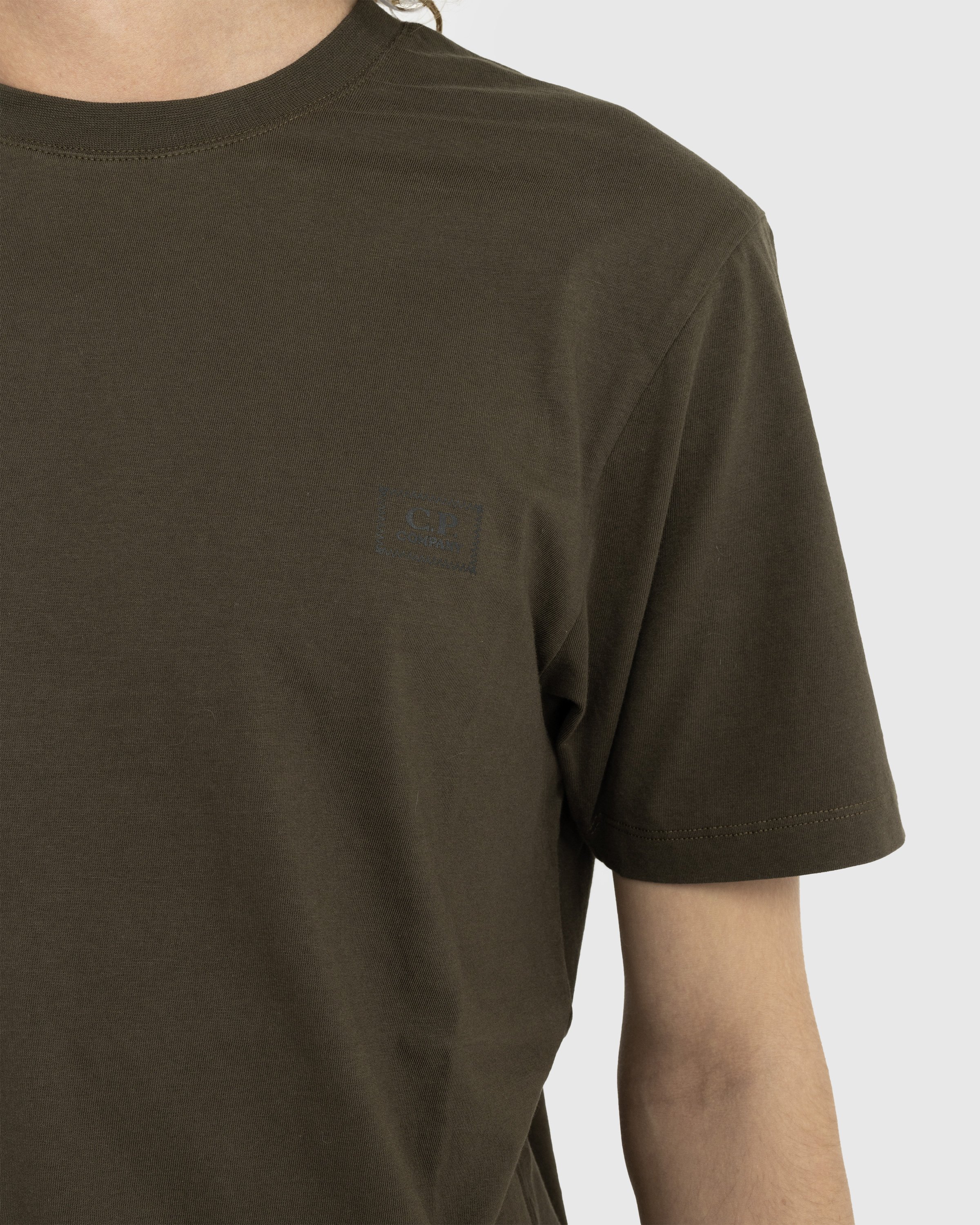 C.P. Company - Logo Print T-Shirt Ivy Green - Clothing - Green - Image 5