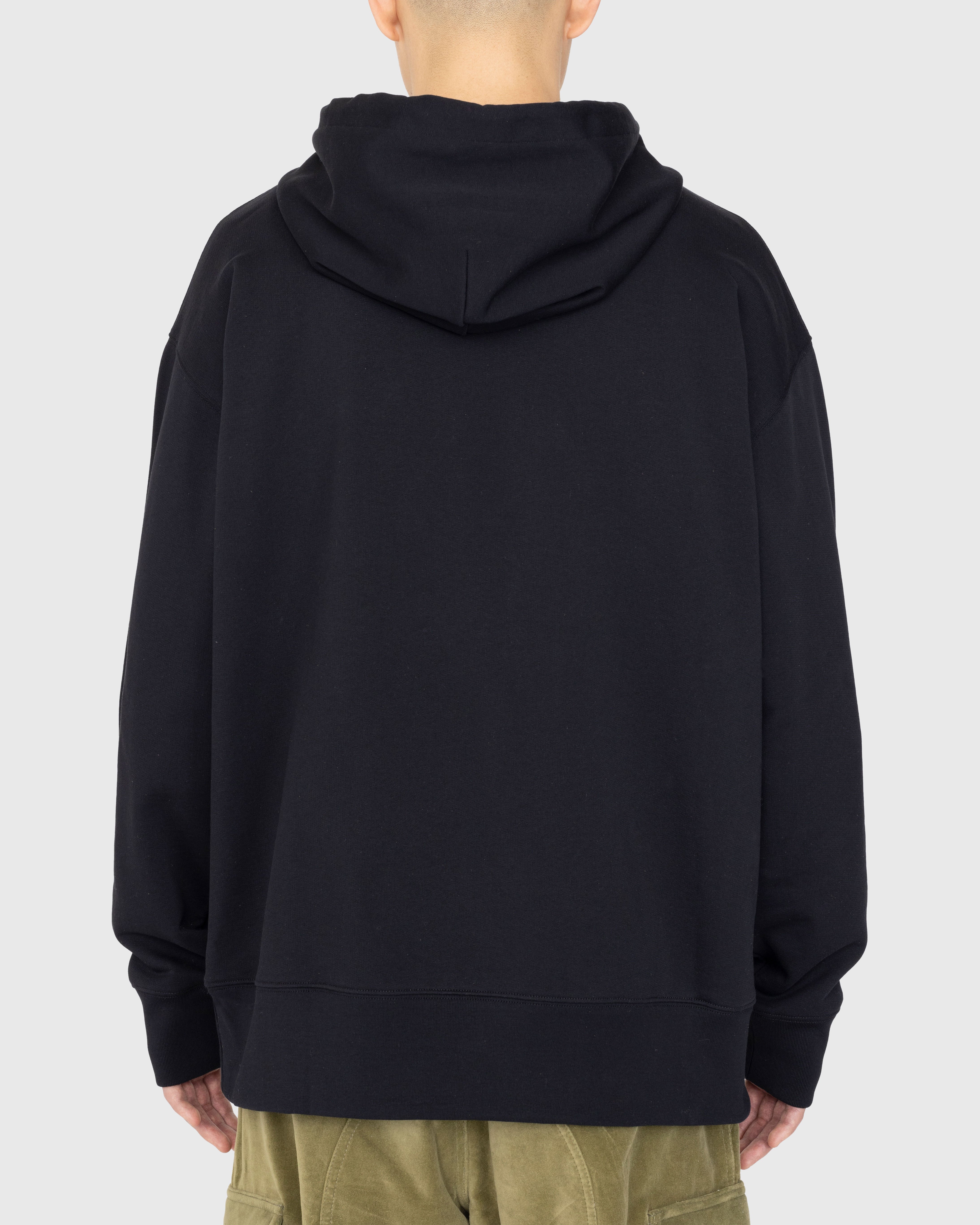 Acne Studios - Organic Cotton Hooded Sweatshirt Black - Clothing - Black - Image 4