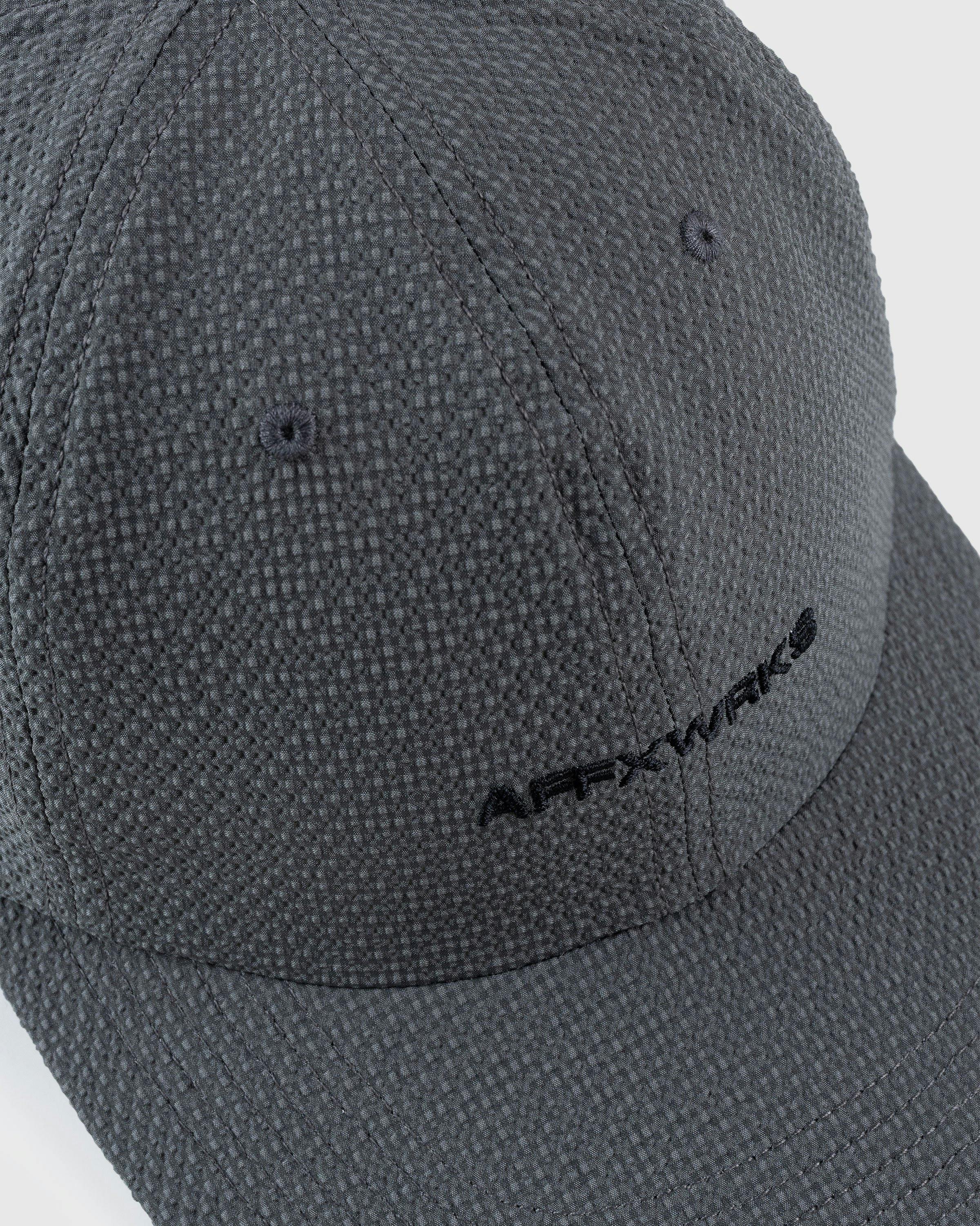 AFFXWRKS - Logo Cap Grey Seersucker - Accessories - Grey - Image 5