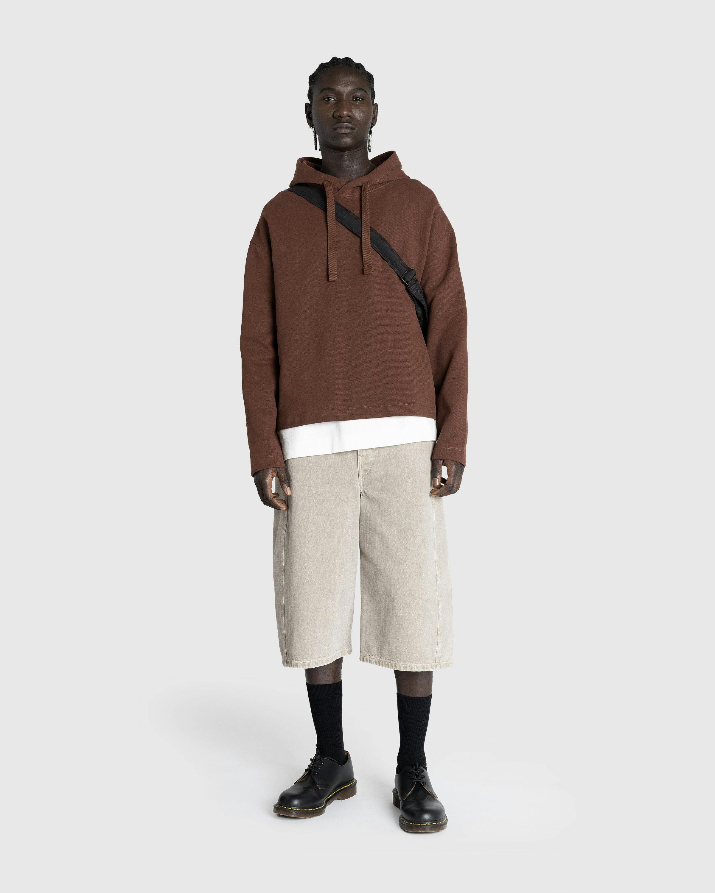 Lemaire - MINIMAL HOODIE Brown - Clothing - Brown - Image 3