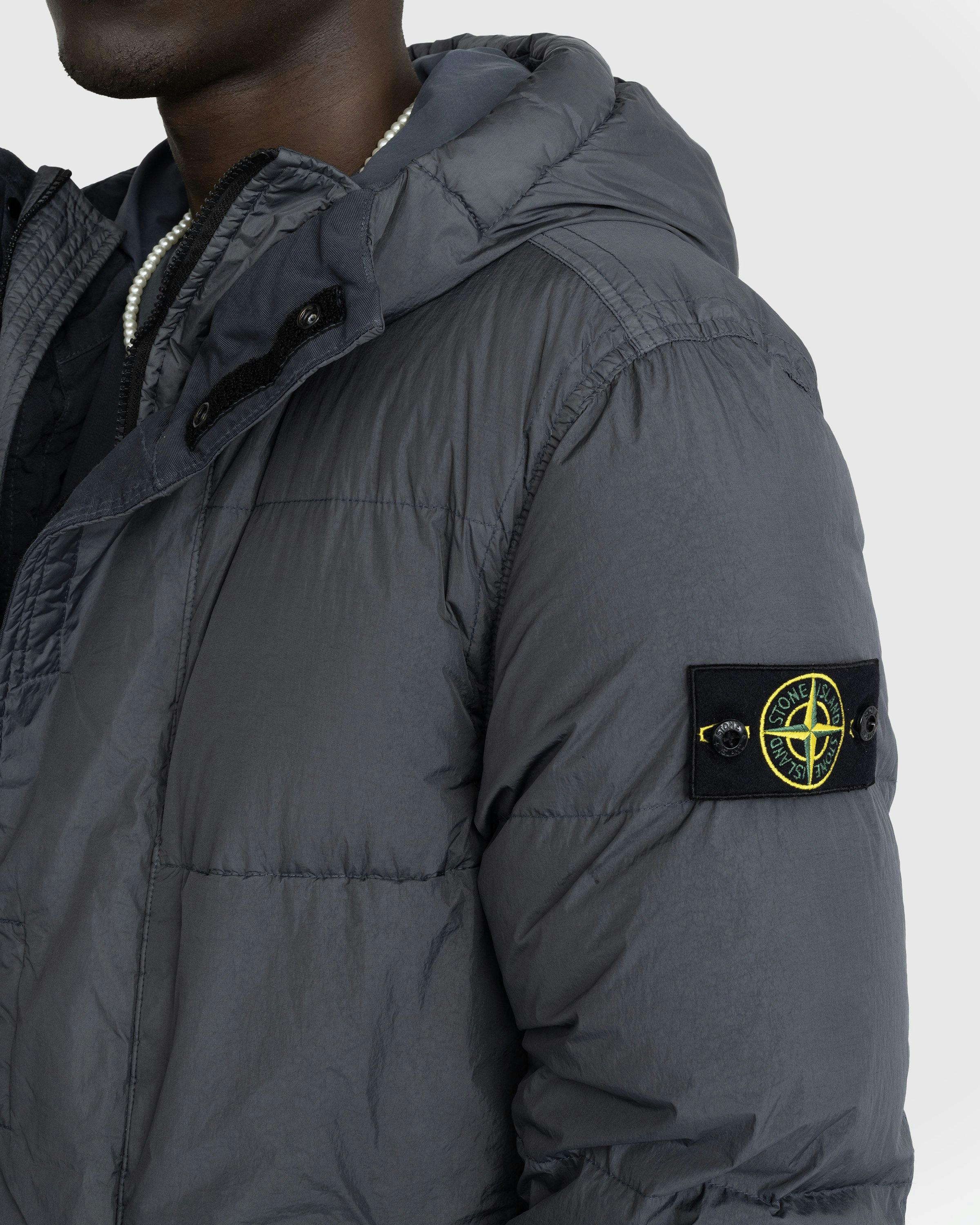 Stone Island - Garment-Dyed Long Jacket Lead Grey - Clothing - Grey - Image 5