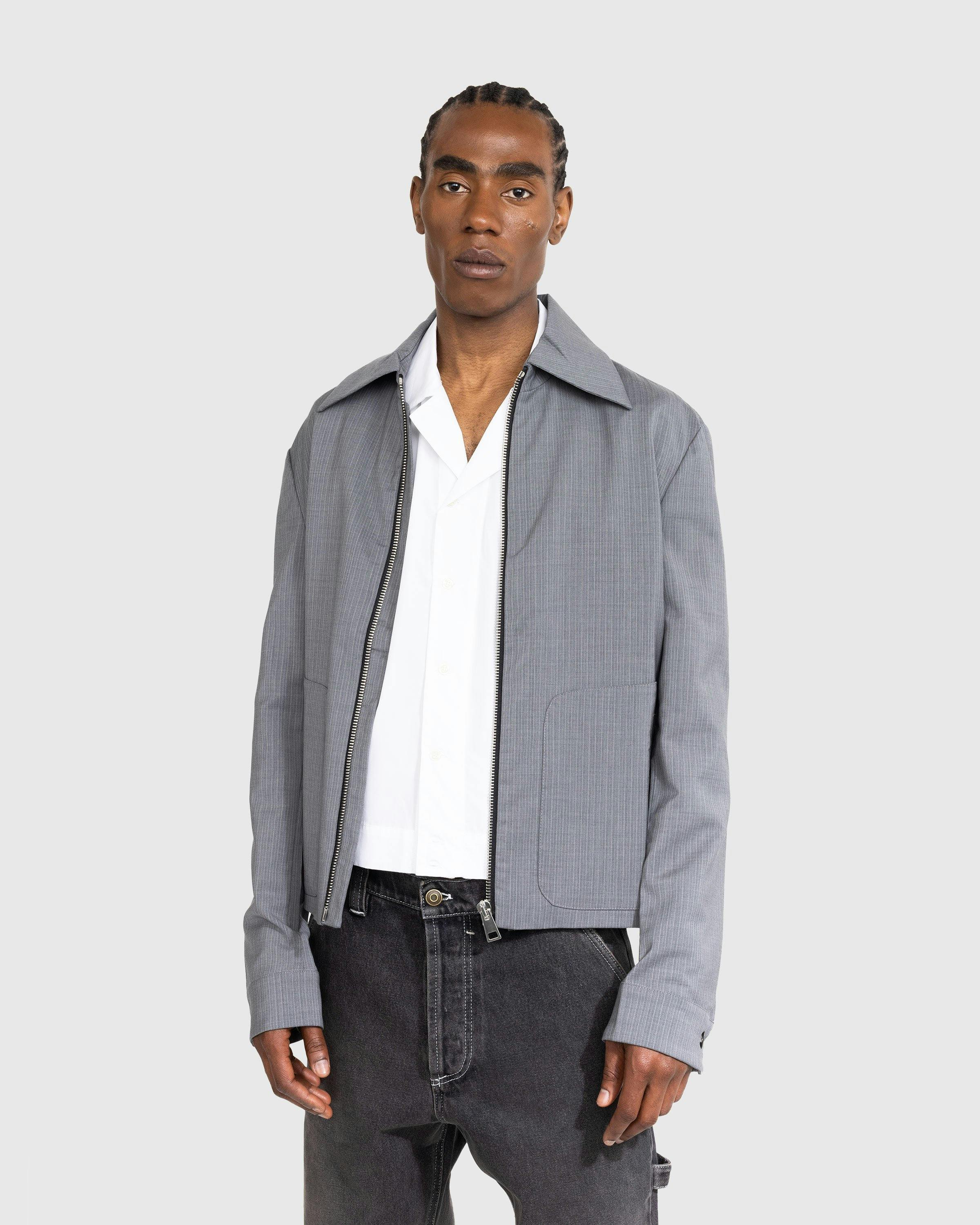 Winnie New York - Classic Zip-Up Jacket Grey - Clothing - Grey - Image 2