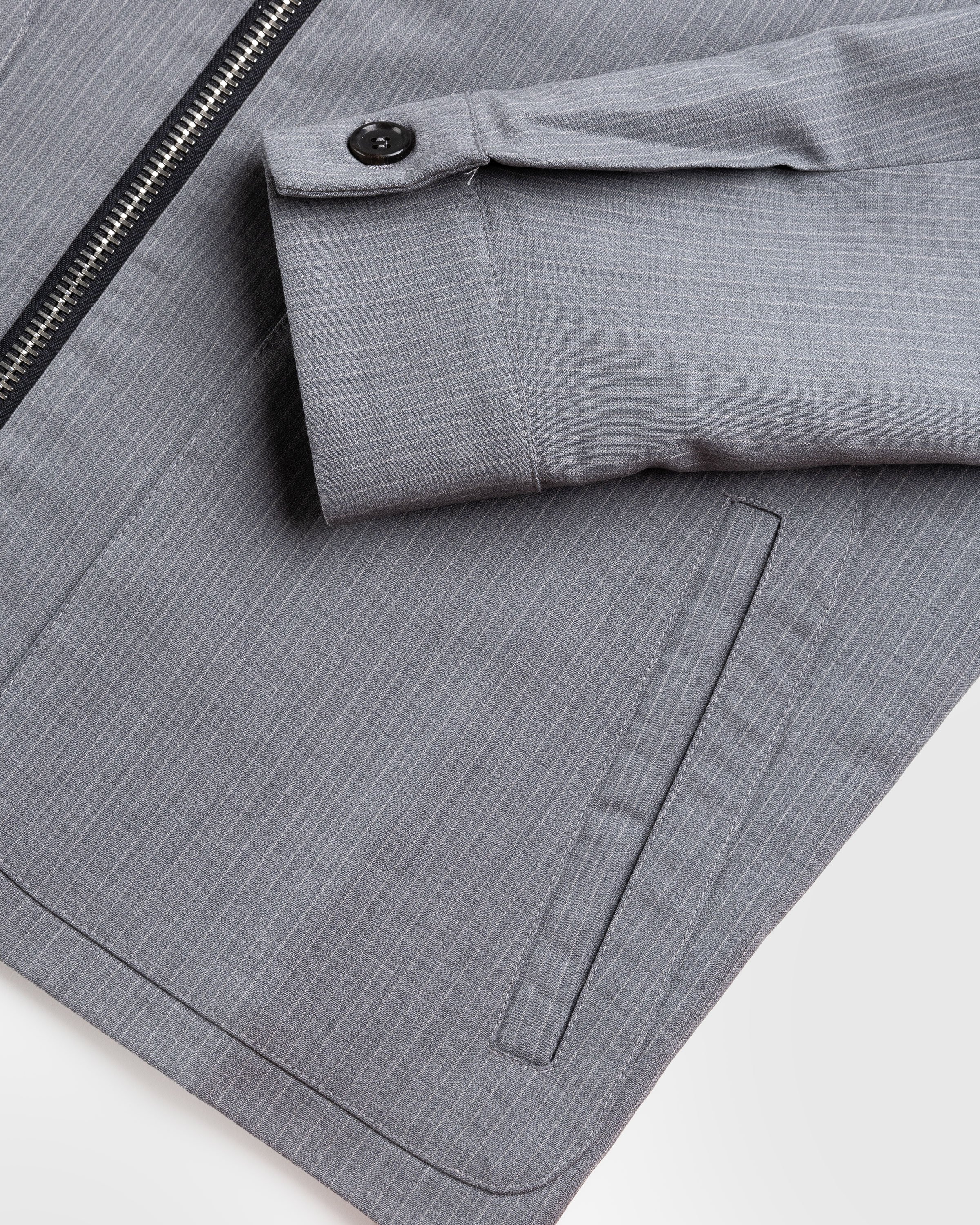 Winnie New York - Classic Zip-Up Jacket Grey - Clothing - Grey - Image 6