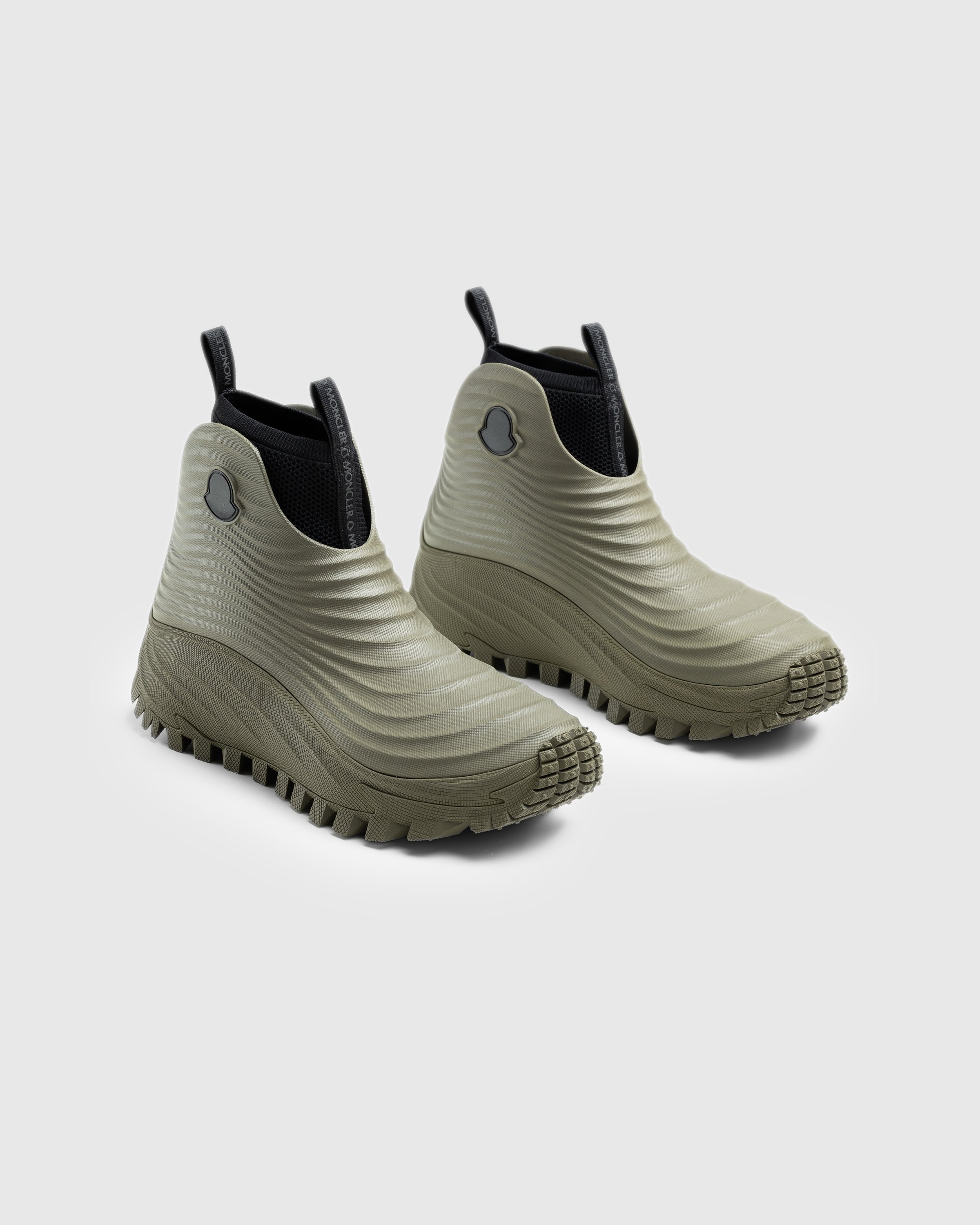 Moncler - Acqua High Rain Boots Khaki - Footwear - Brown - Image 3