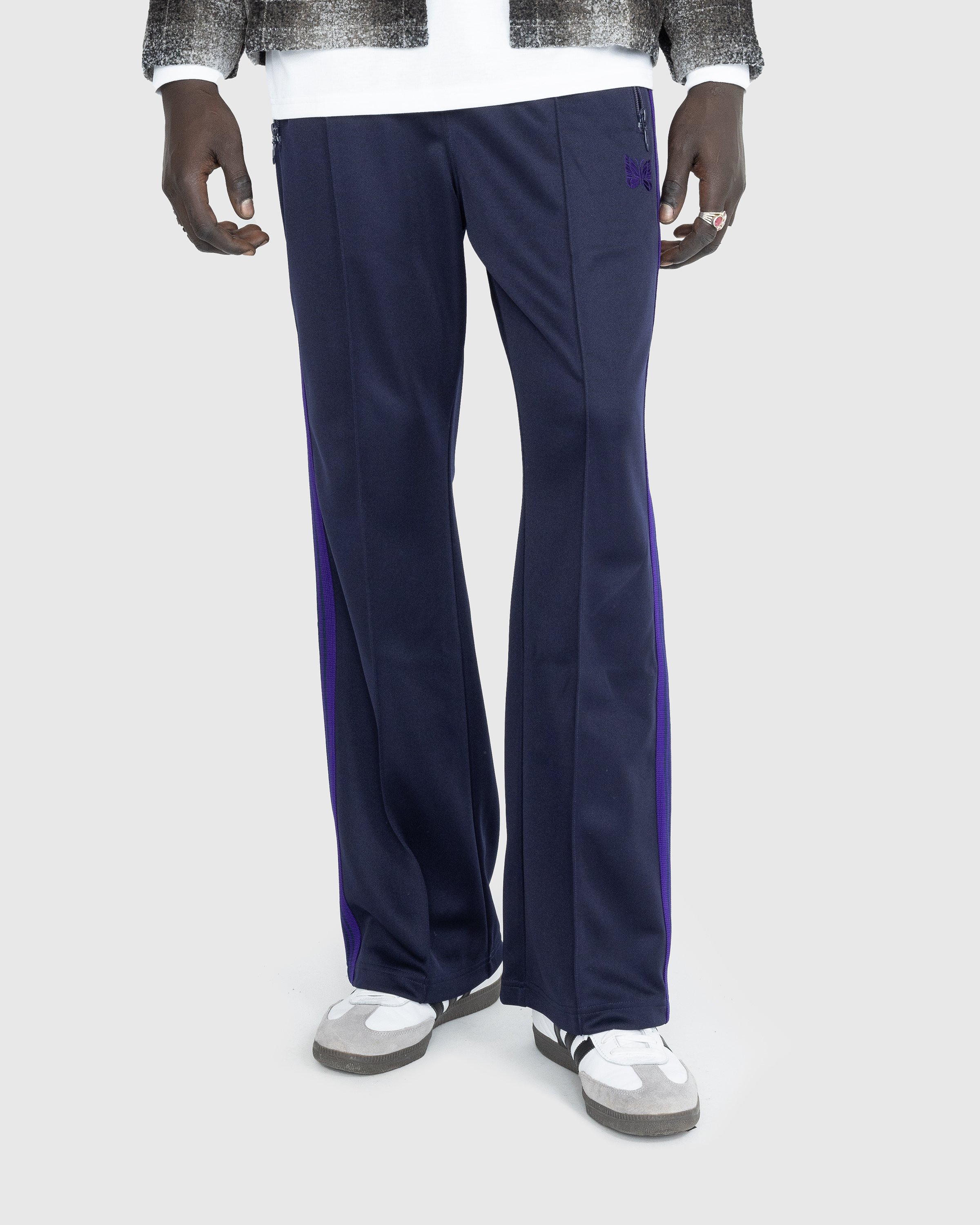 Needles - Boot-Cut Track Pant - Poly Smooth - Clothing - Blue - Image 2
