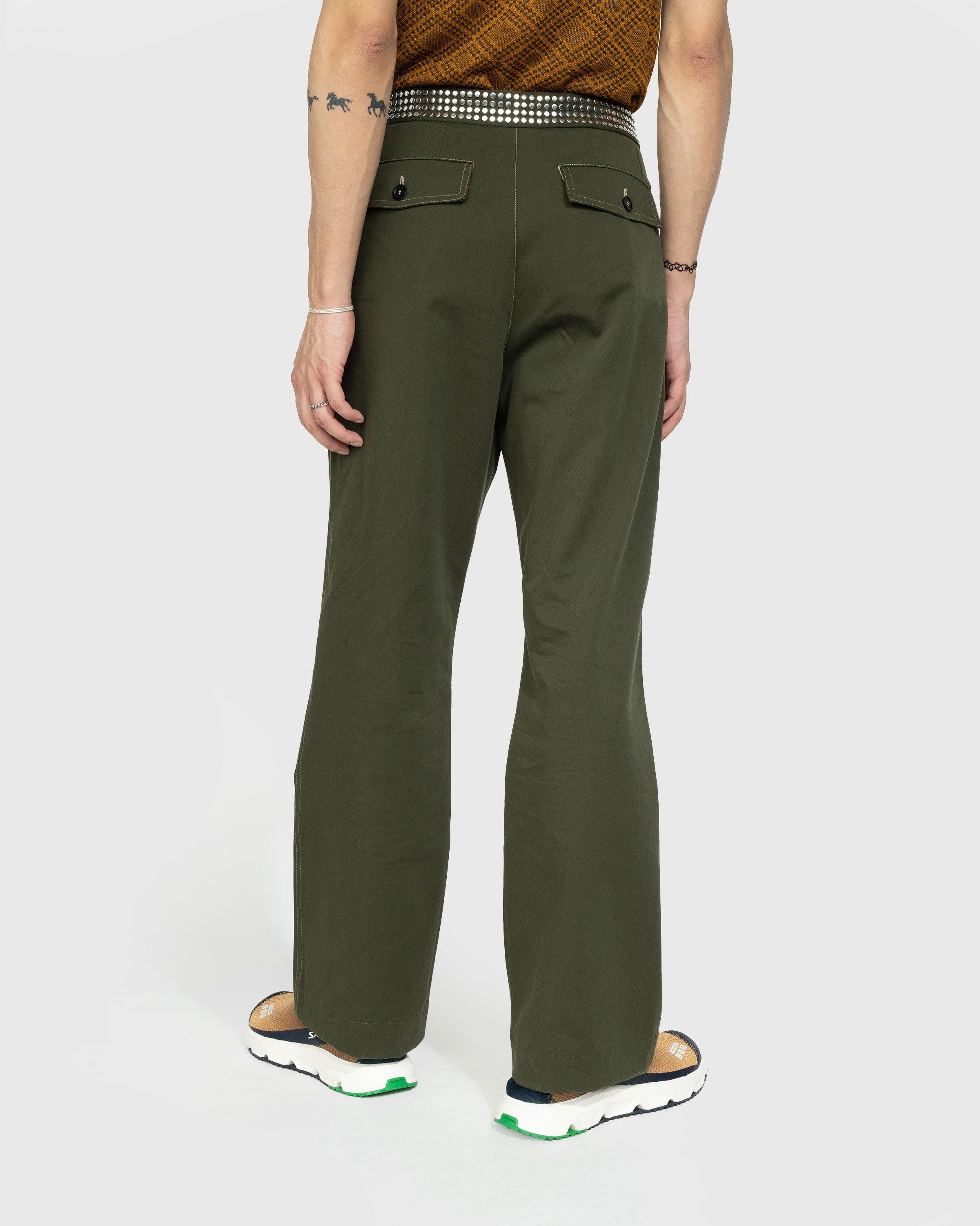 Wales Bonner - Tomorrow Trousers - Clothing - Green - Image 5