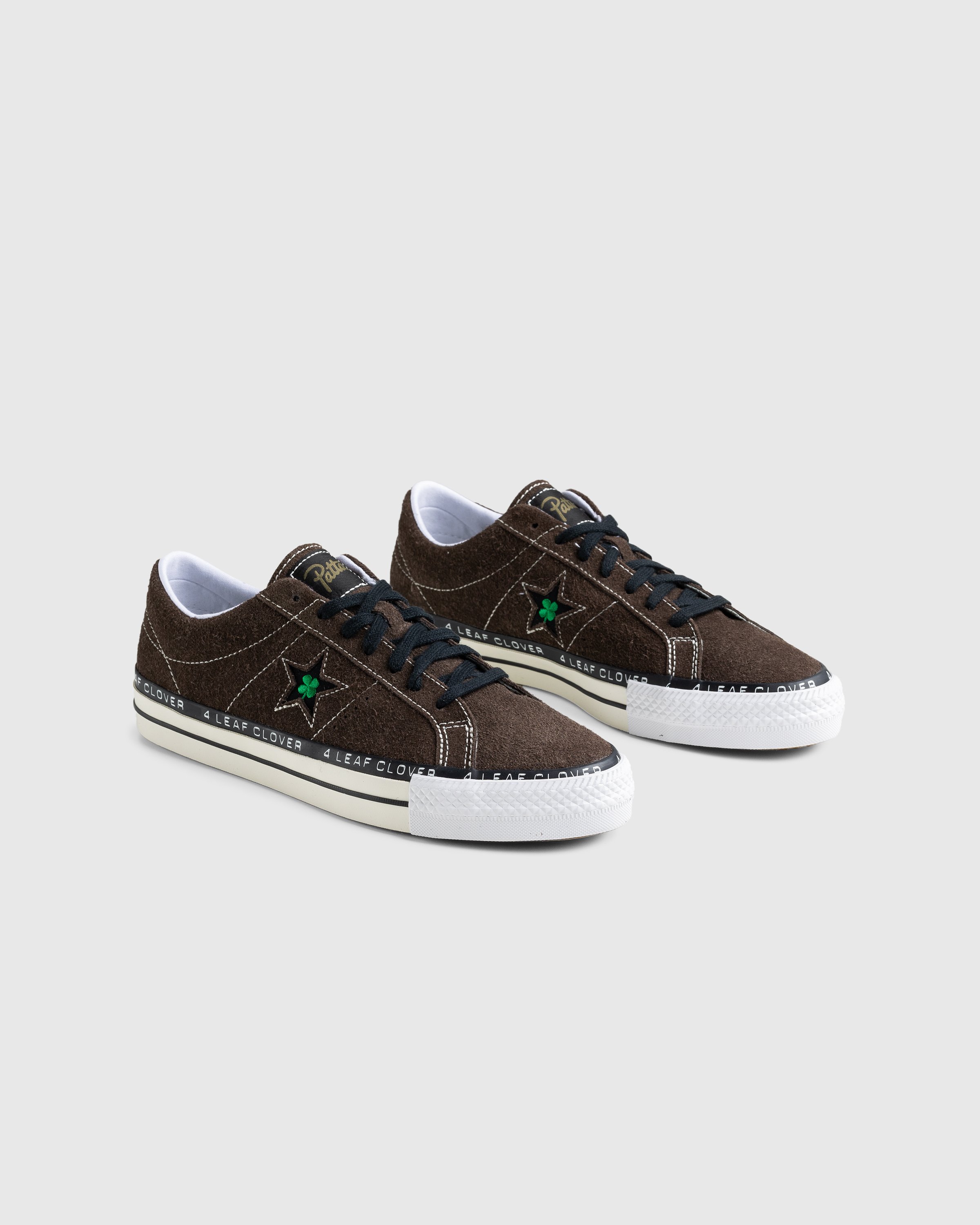 Patta x Converse - “Four Leaf Clover” One Star Pro - Footwear - Brown - Image 3