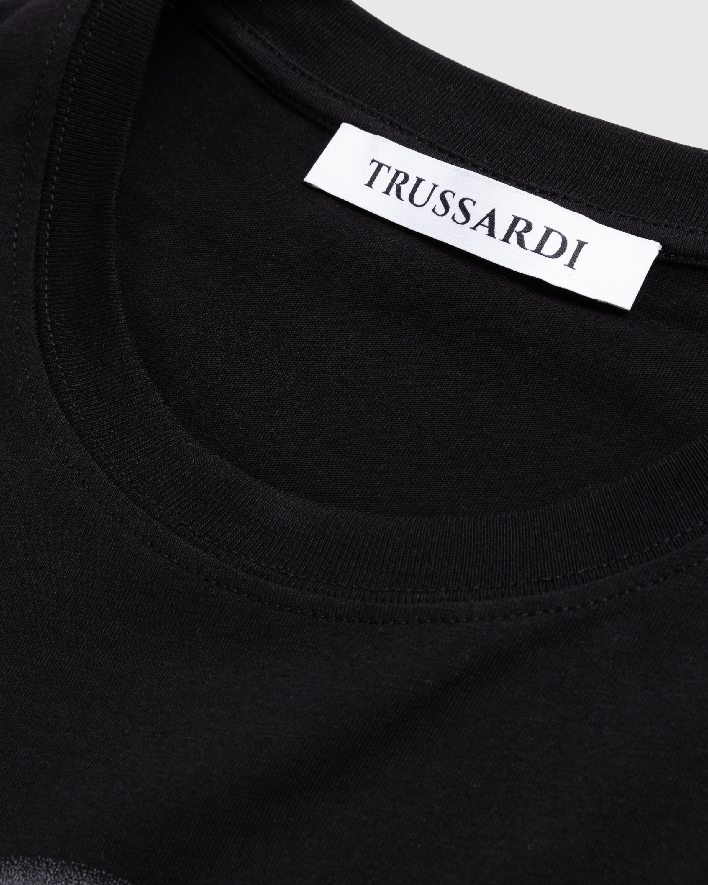 Trussardi - T-Shirt Greyhound Print Cotton Jersey 30/1 - Clothing - Black - Image 5