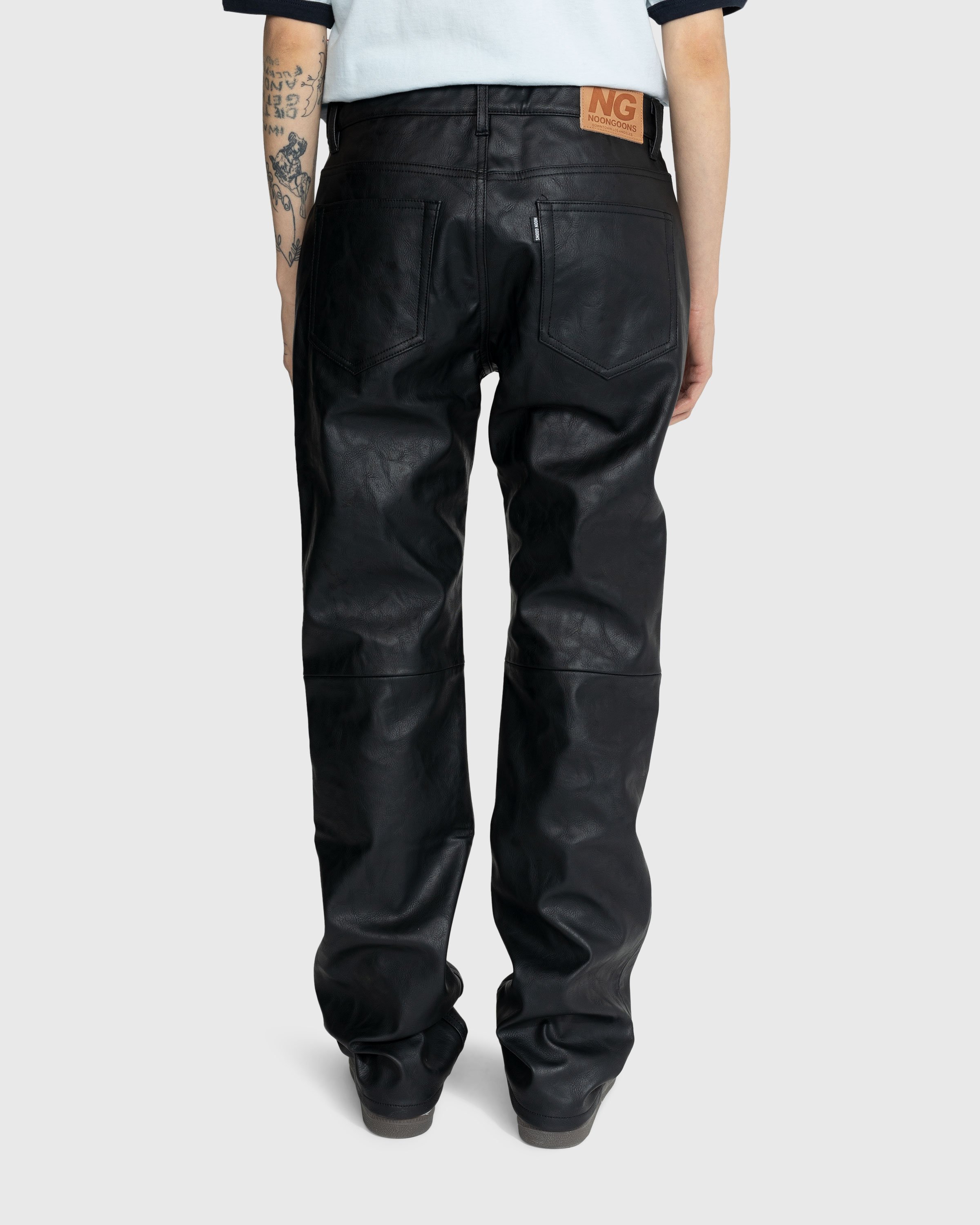 Noon Goons - GP Faux Leather Pant Black - Clothing - Black - Image 4