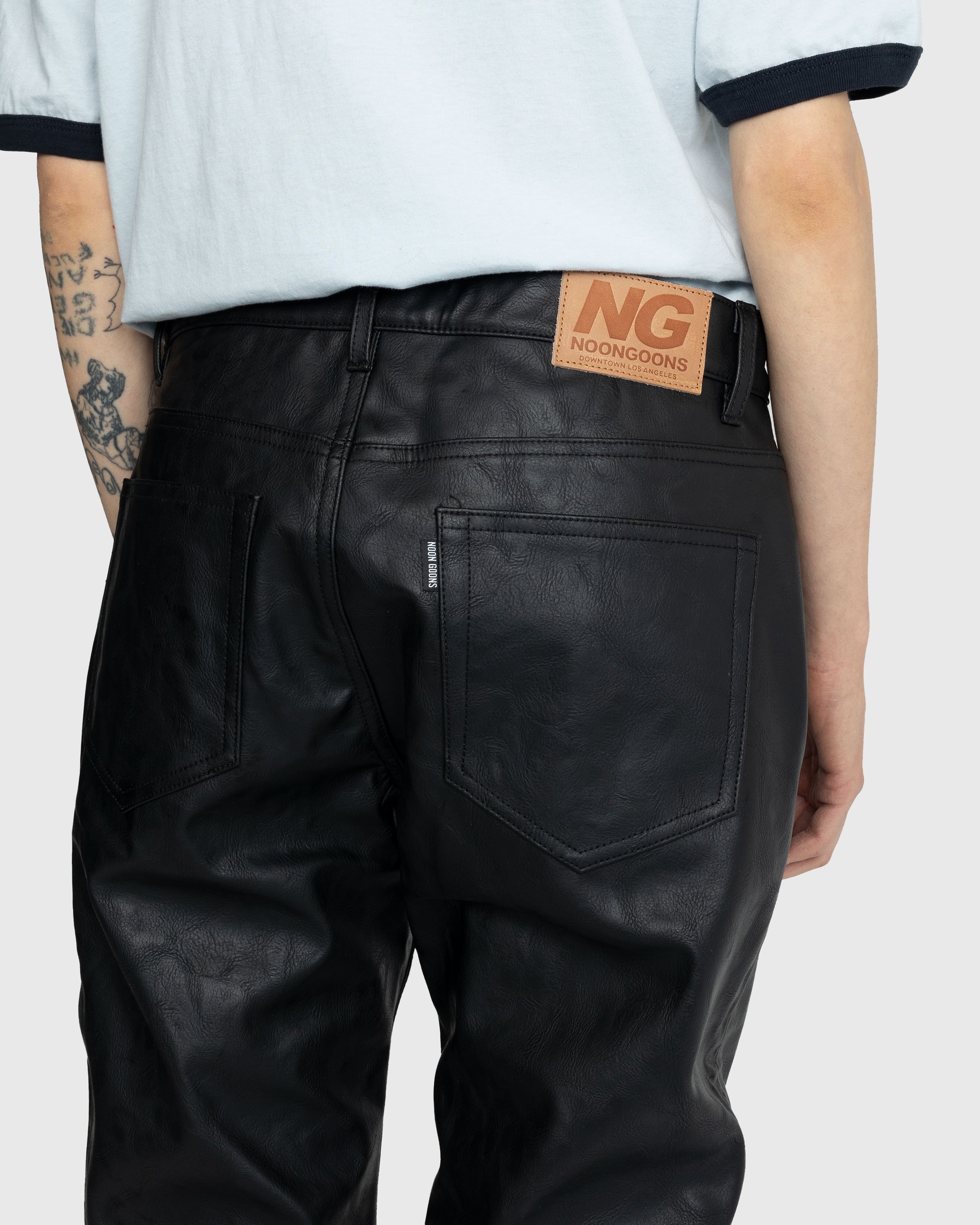 Noon Goons - GP Faux Leather Pant Black - Clothing - Black - Image 6