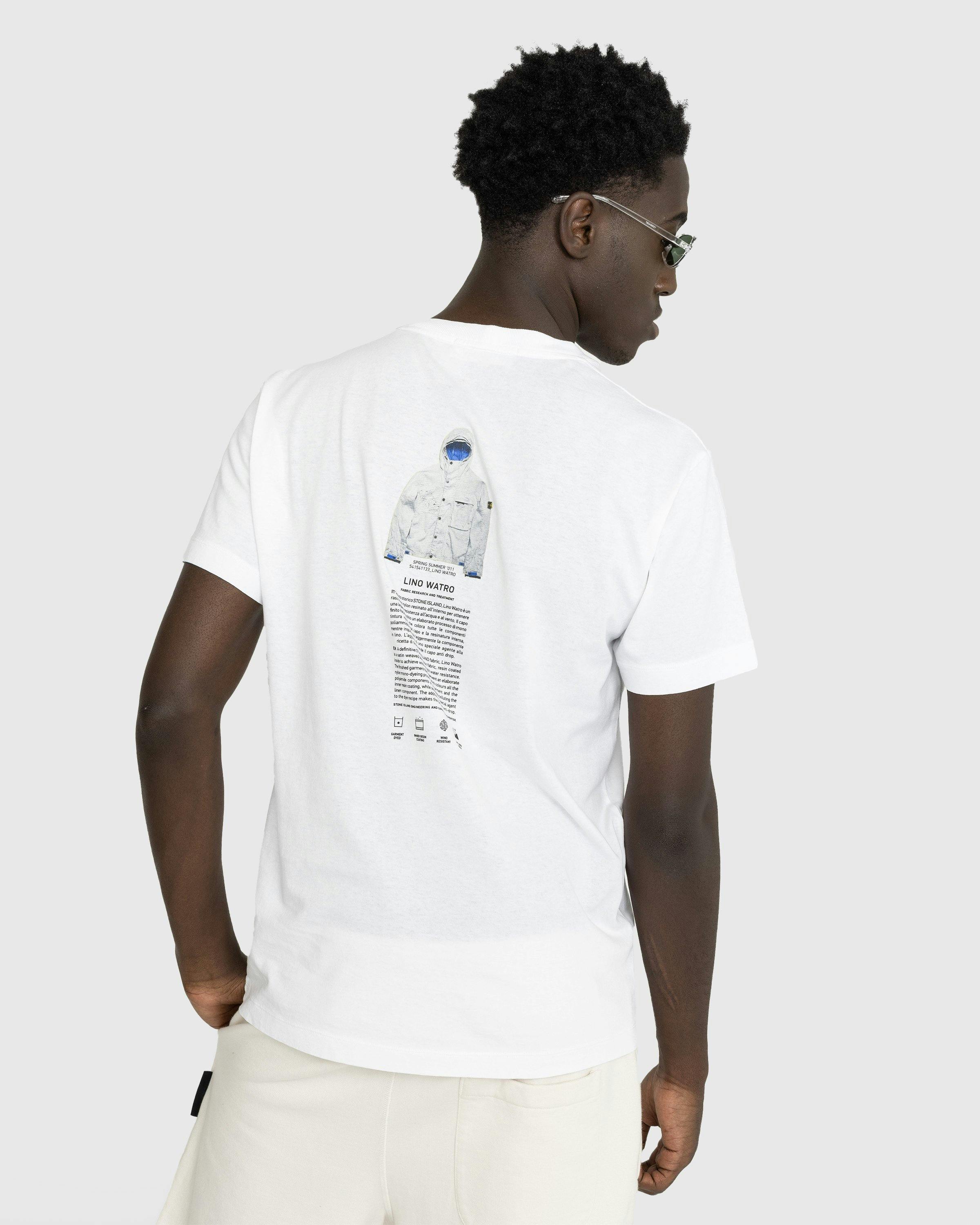 Stone Island - Archivio Lino Watro T-Shirt White - Clothing - White - Image 3