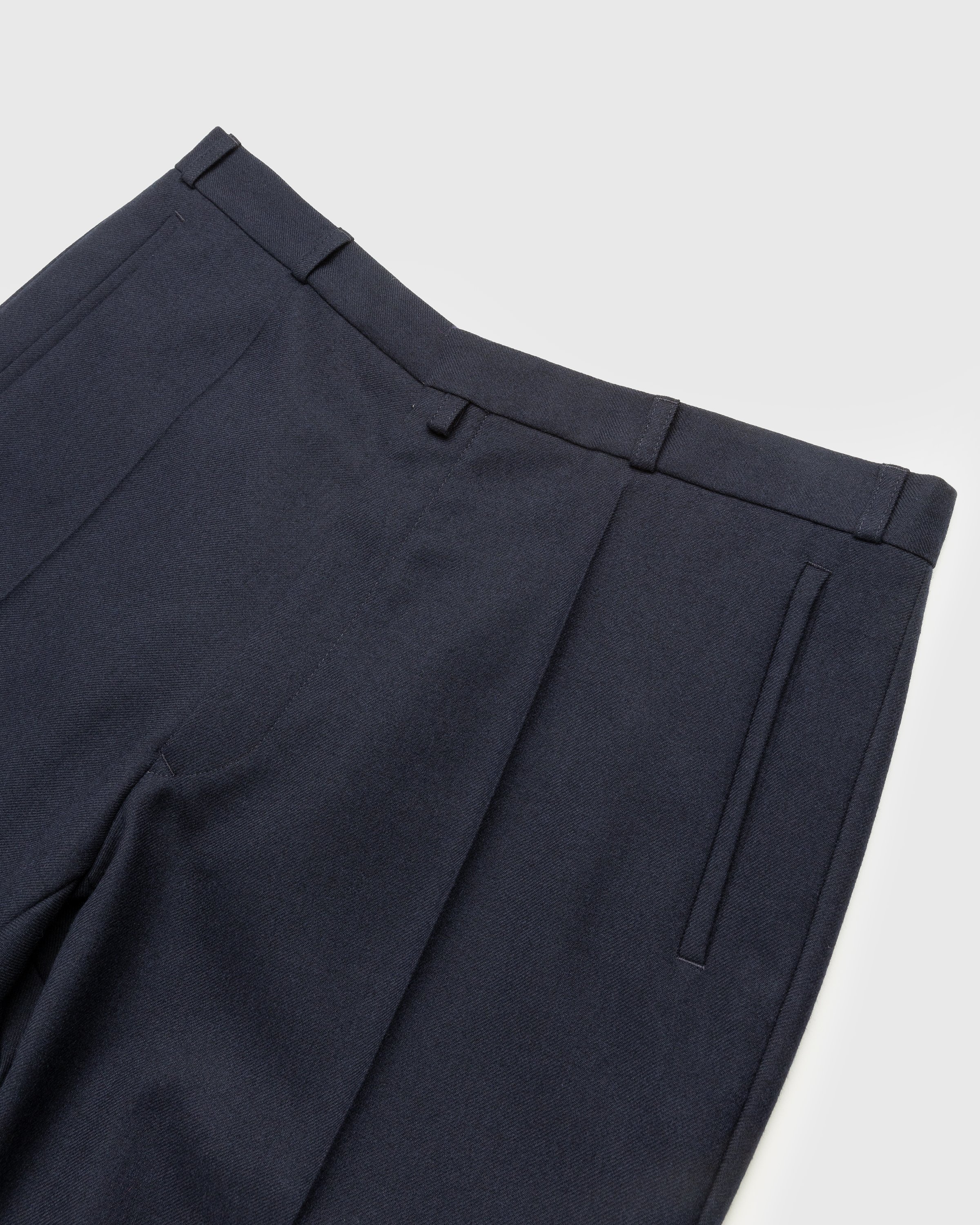 Maison Margiela - Wool Twill Trousers Navy - Clothing - Blue - Image 3