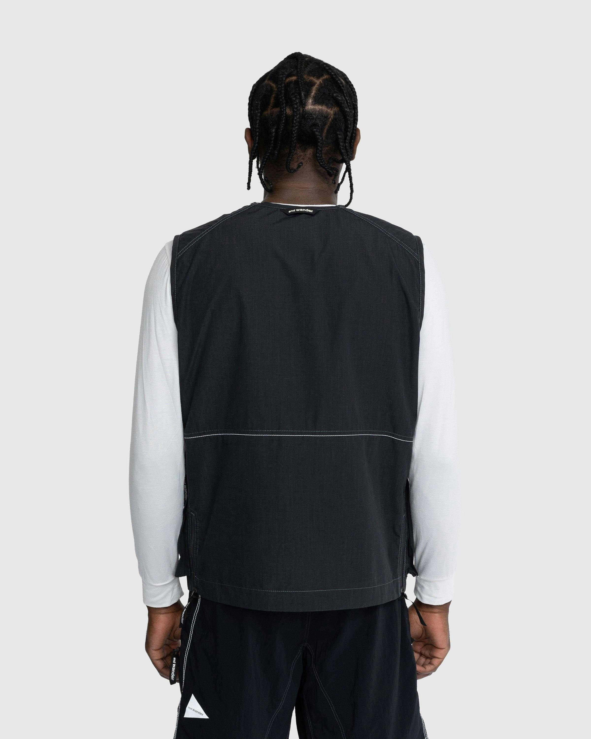 And Wander - Tough Nylon Vest Charcoal - Clothing - Grey - Image 3
