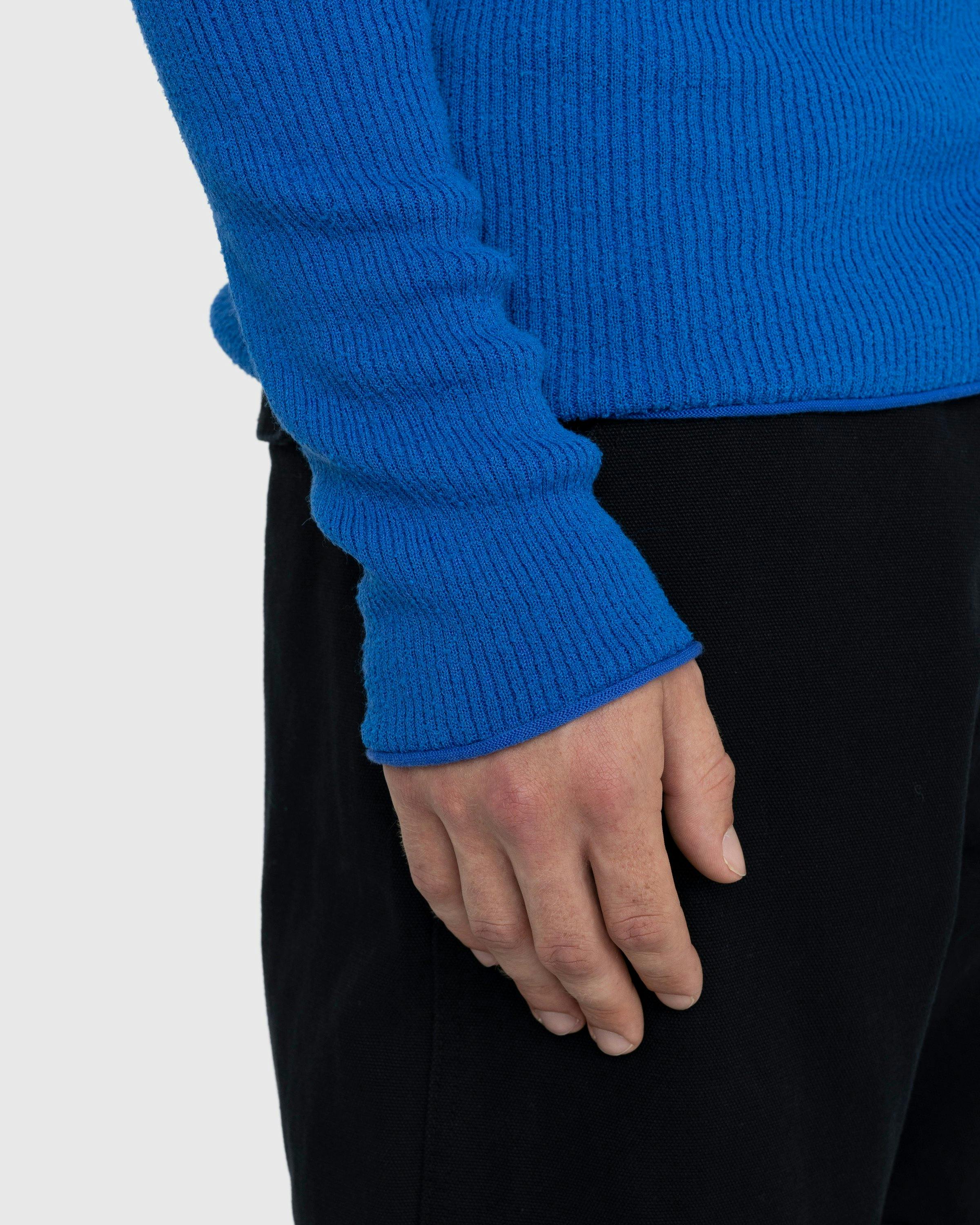 Acne Studios - Roll Neck Ribbed Knit Sweater Ultramarine Blue - Clothing - Blue - Image 5