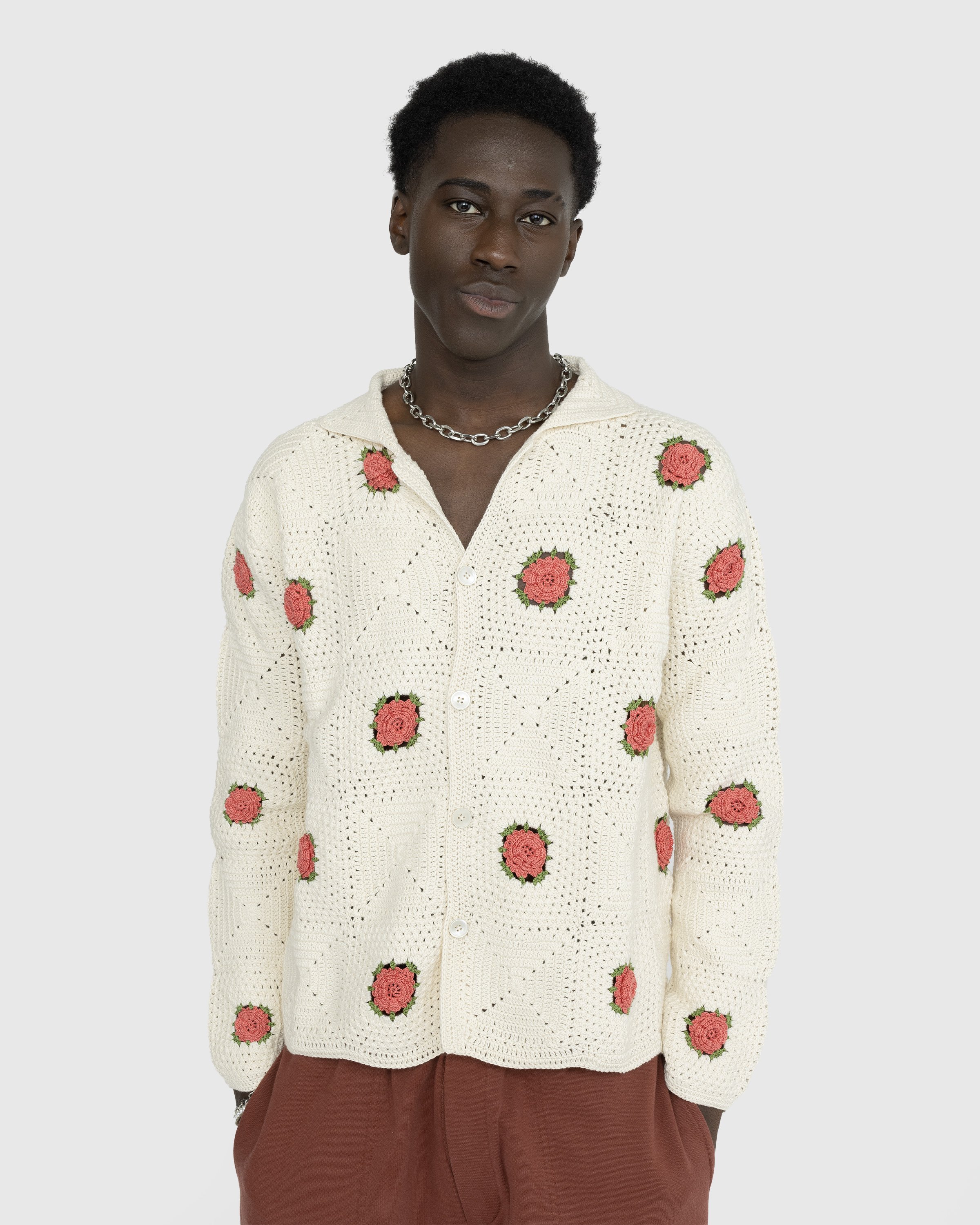 Bode - Rosette Crochet Shirt Longsleeve - Clothing - Multi - Image 2