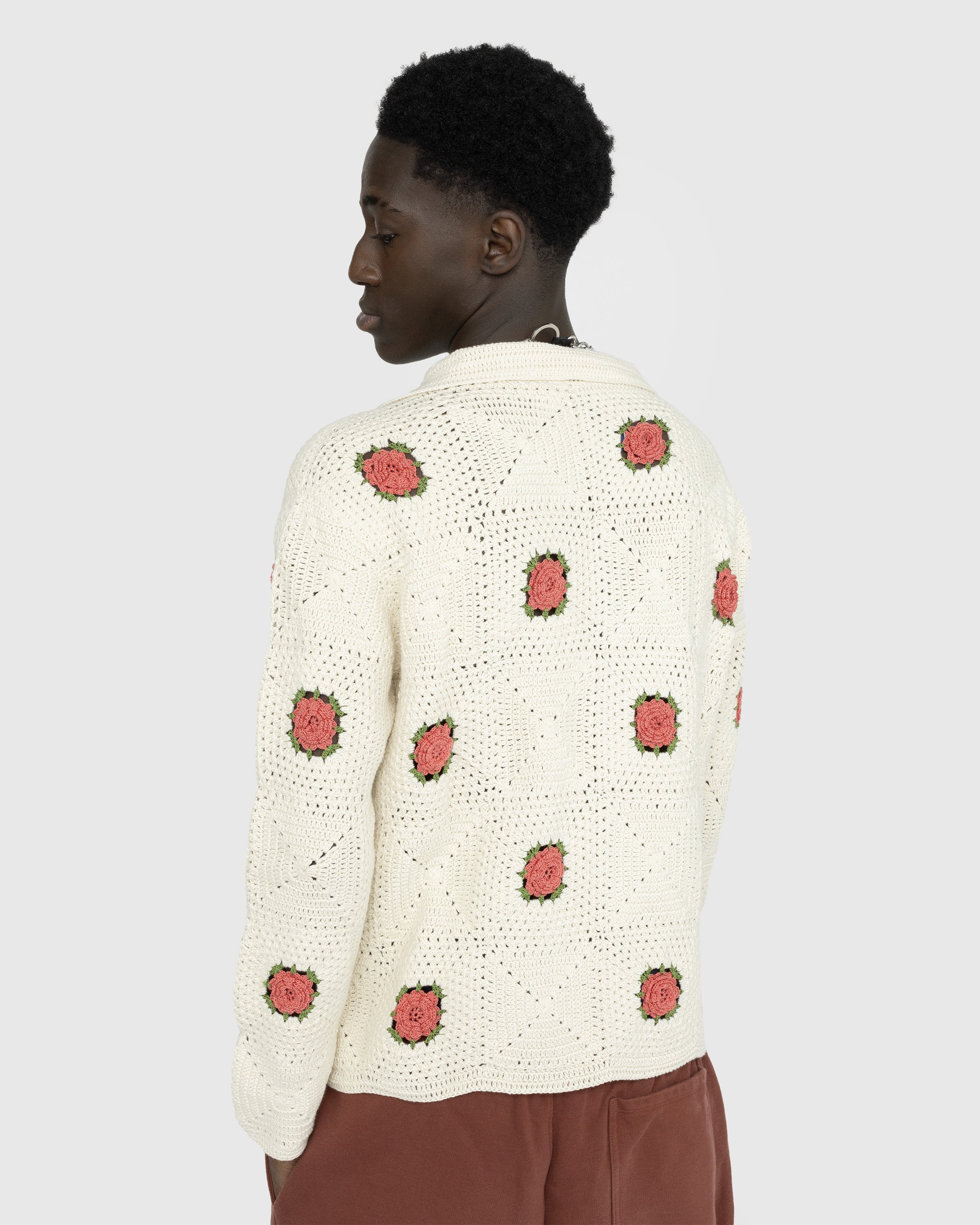 Bode - Rosette Crochet Shirt Longsleeve - Clothing - Multi - Image 3