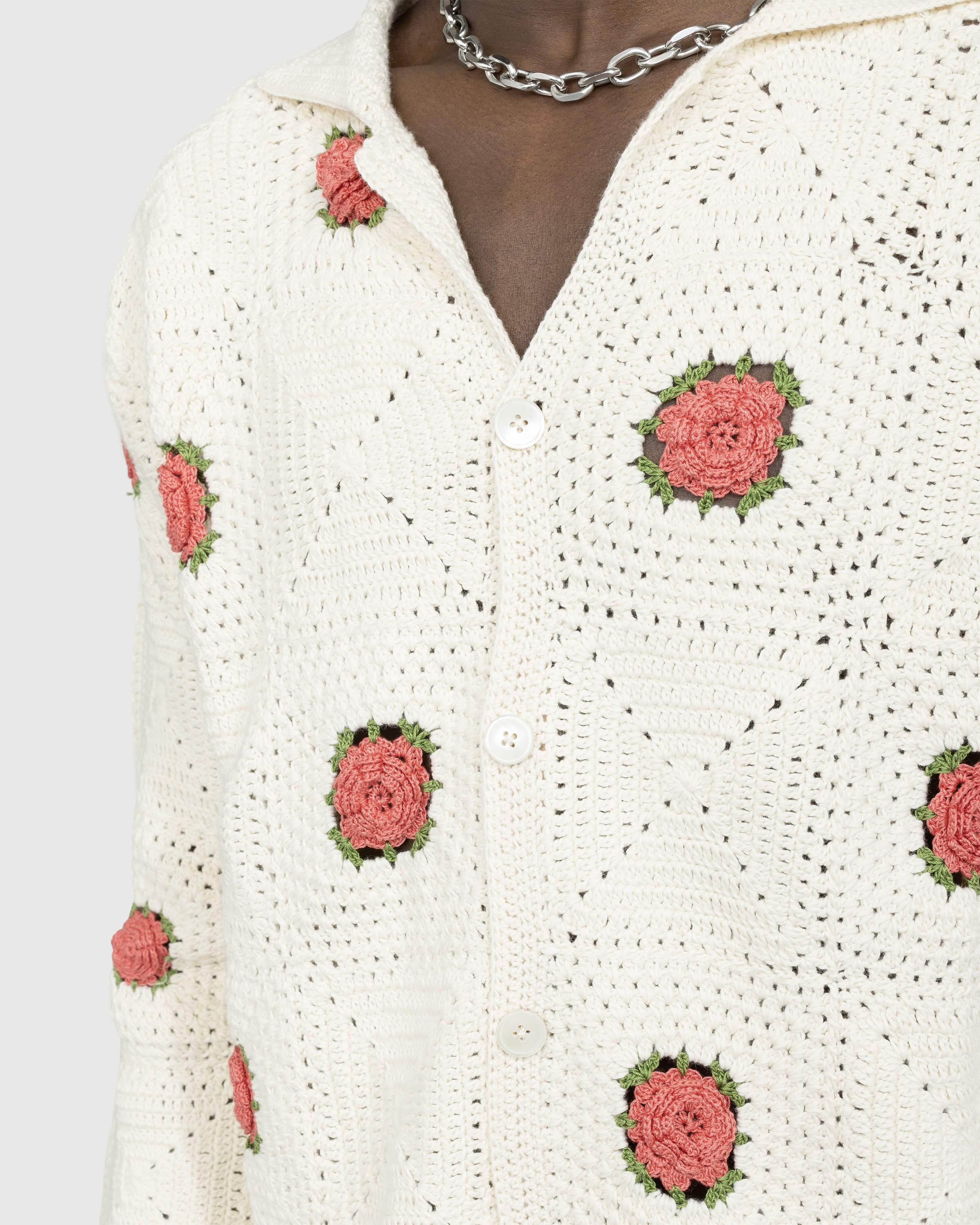 Bode - Rosette Crochet Shirt Longsleeve - Clothing - Multi - Image 4