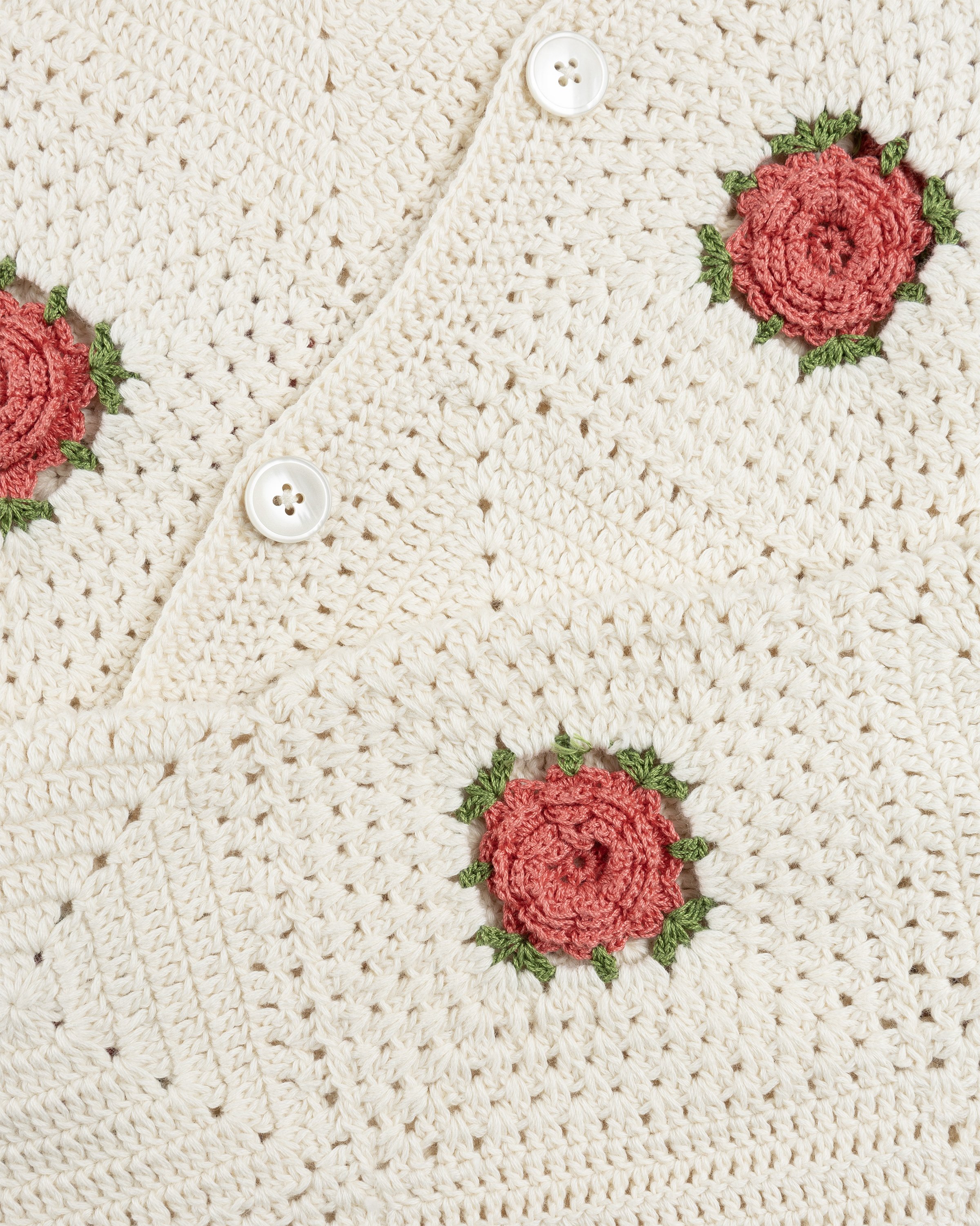 Bode - Rosette Crochet Shirt Longsleeve - Clothing - Multi - Image 6