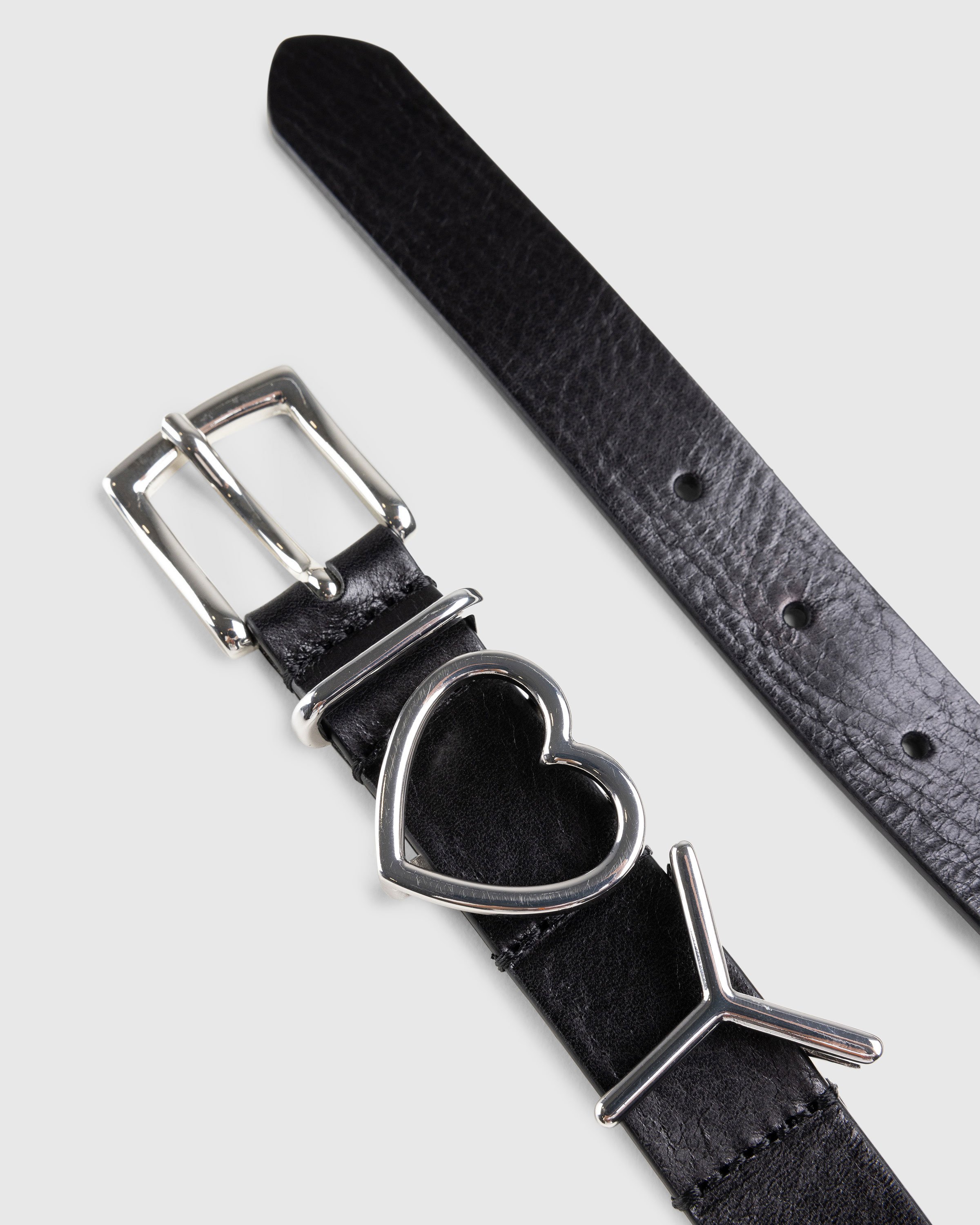 Y/Project - Y Heart Belt Choker 10mm Black/Silver - Accessories - Black - Image 3