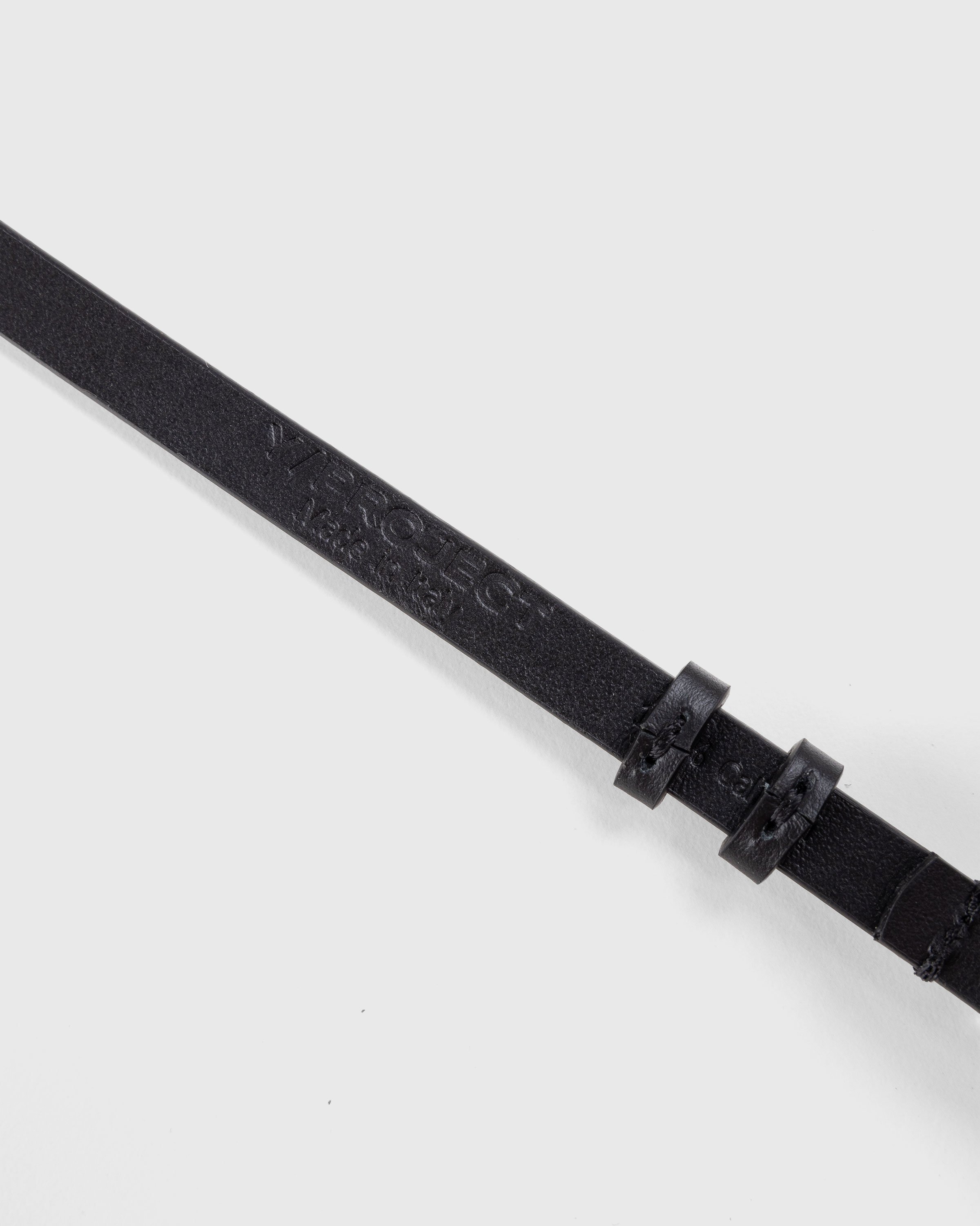 Y/Project - Y Heart Belt Choker 10mm Black/Silver - Accessories - Black - Image 4