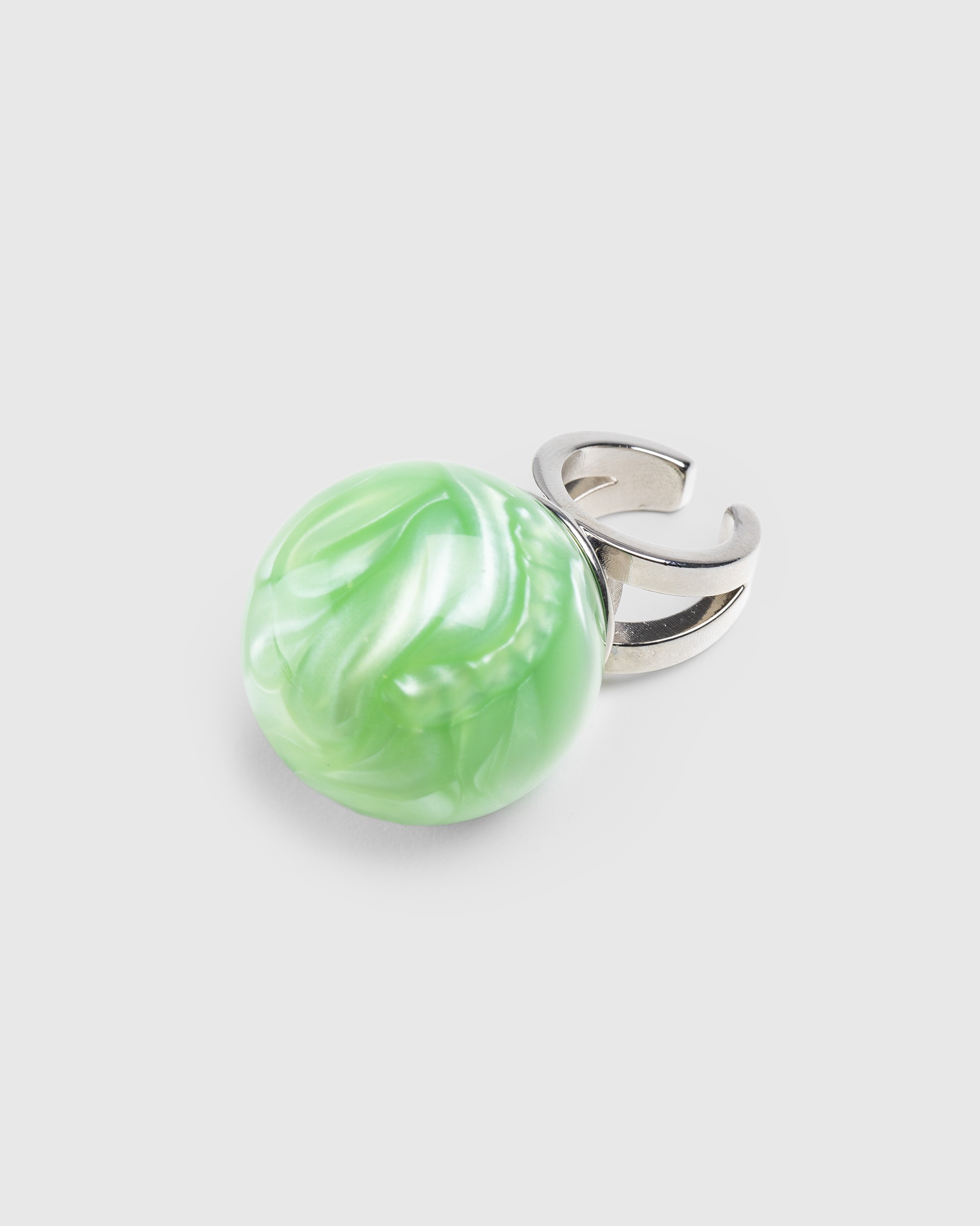 Jean Paul Gaultier - Cyber Ball Ring Onyx Green - Accessories - Green - Image 4